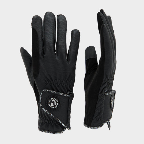 Adults Aachen FlexFit Riding Gloves Black