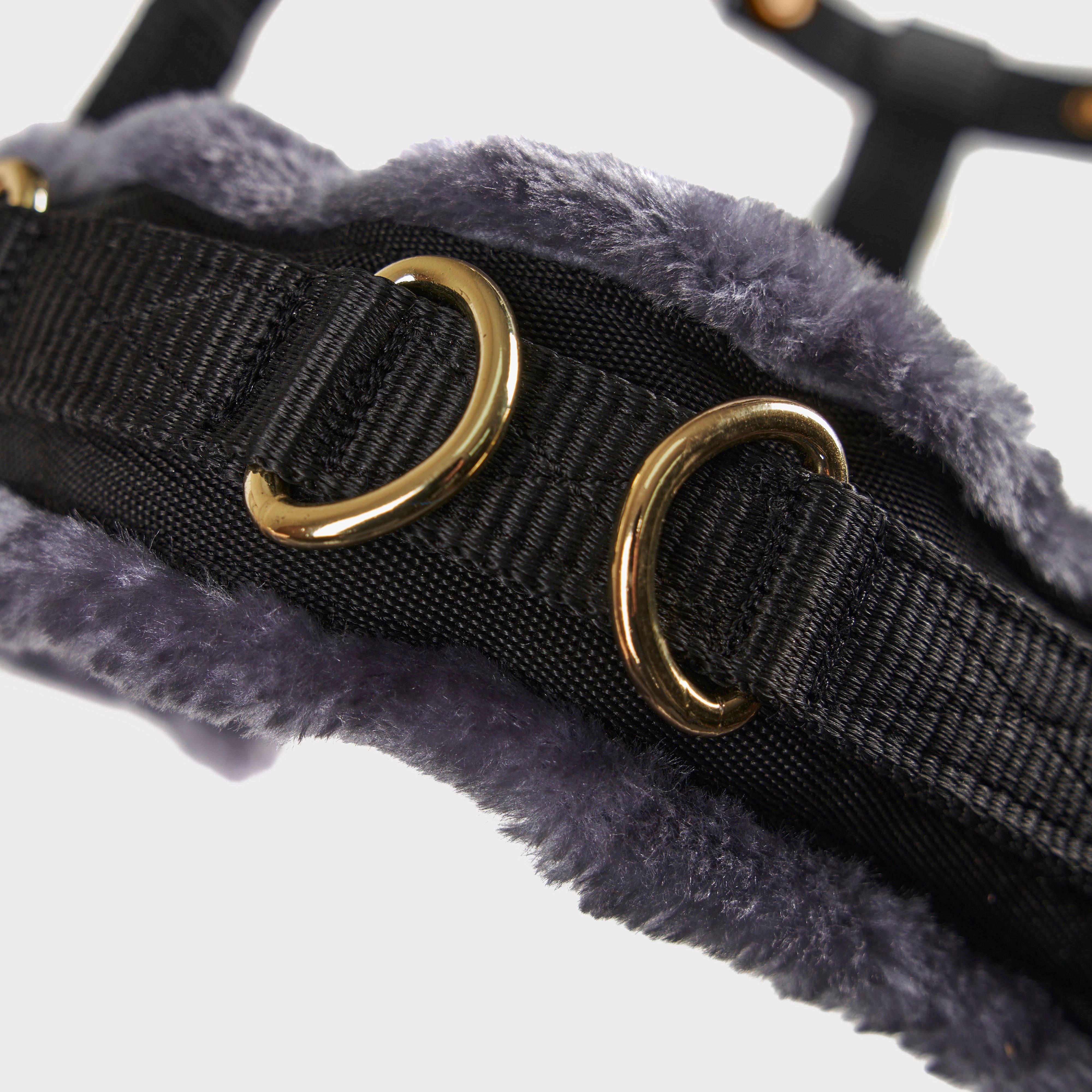 Fleece Lined Lunge Cavesson Black