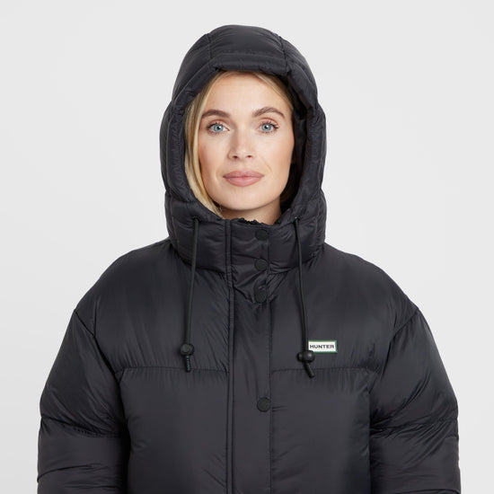 Green Label Womens Birnam Long Jacket Black