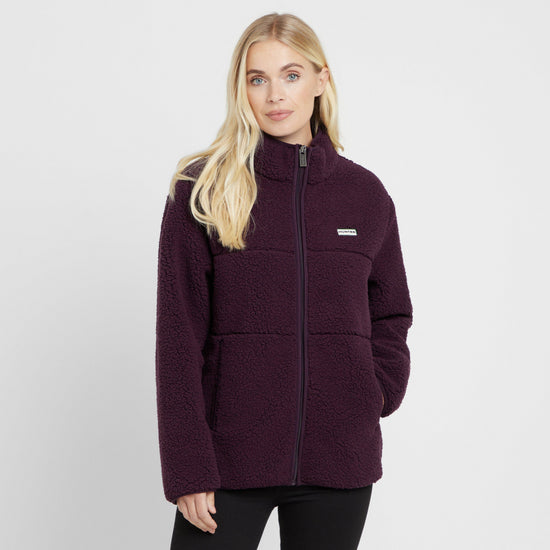 Green Label Womens Nethy Borg Fleece Plum