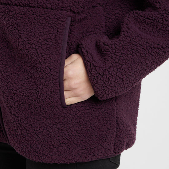 Green Label Womens Nethy Borg Fleece Plum