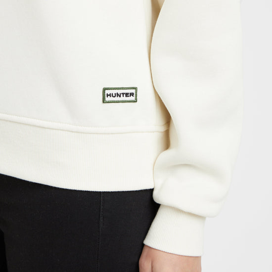 Green Label Womens Haven Crew Neck Sweatshirt Antique White