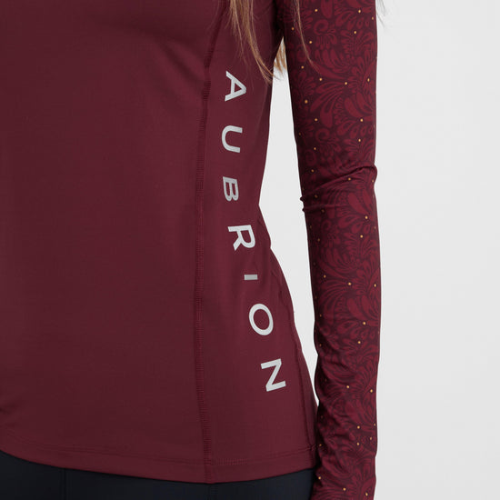 Womens Hyde Park Base Layer Red Paisley