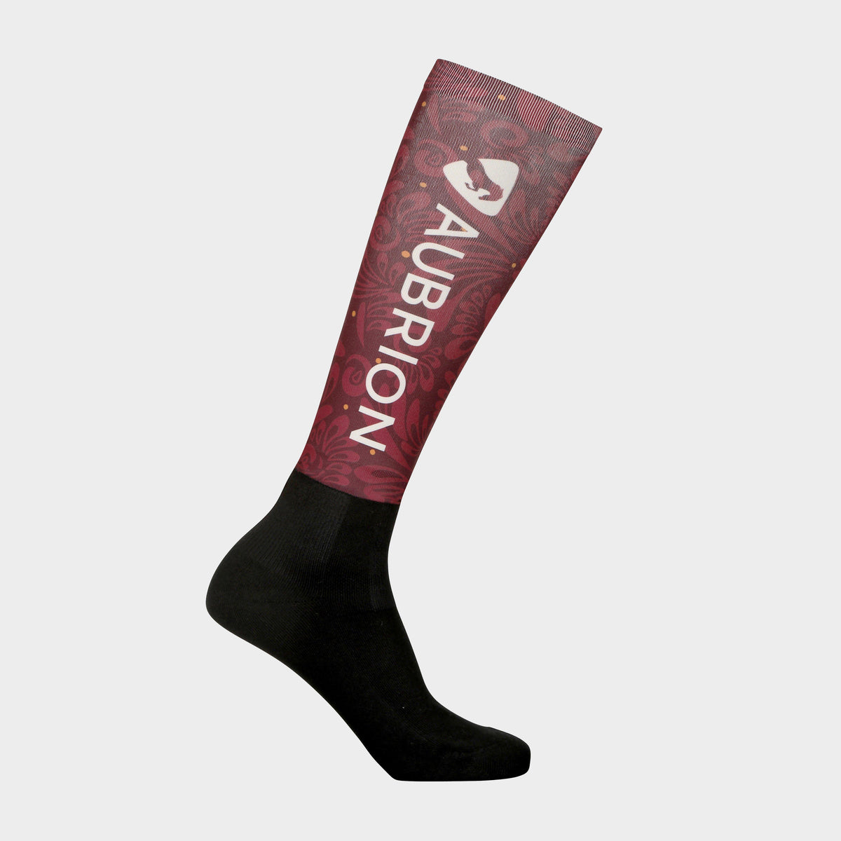 Womens Hyde Park Socks Red Paisley