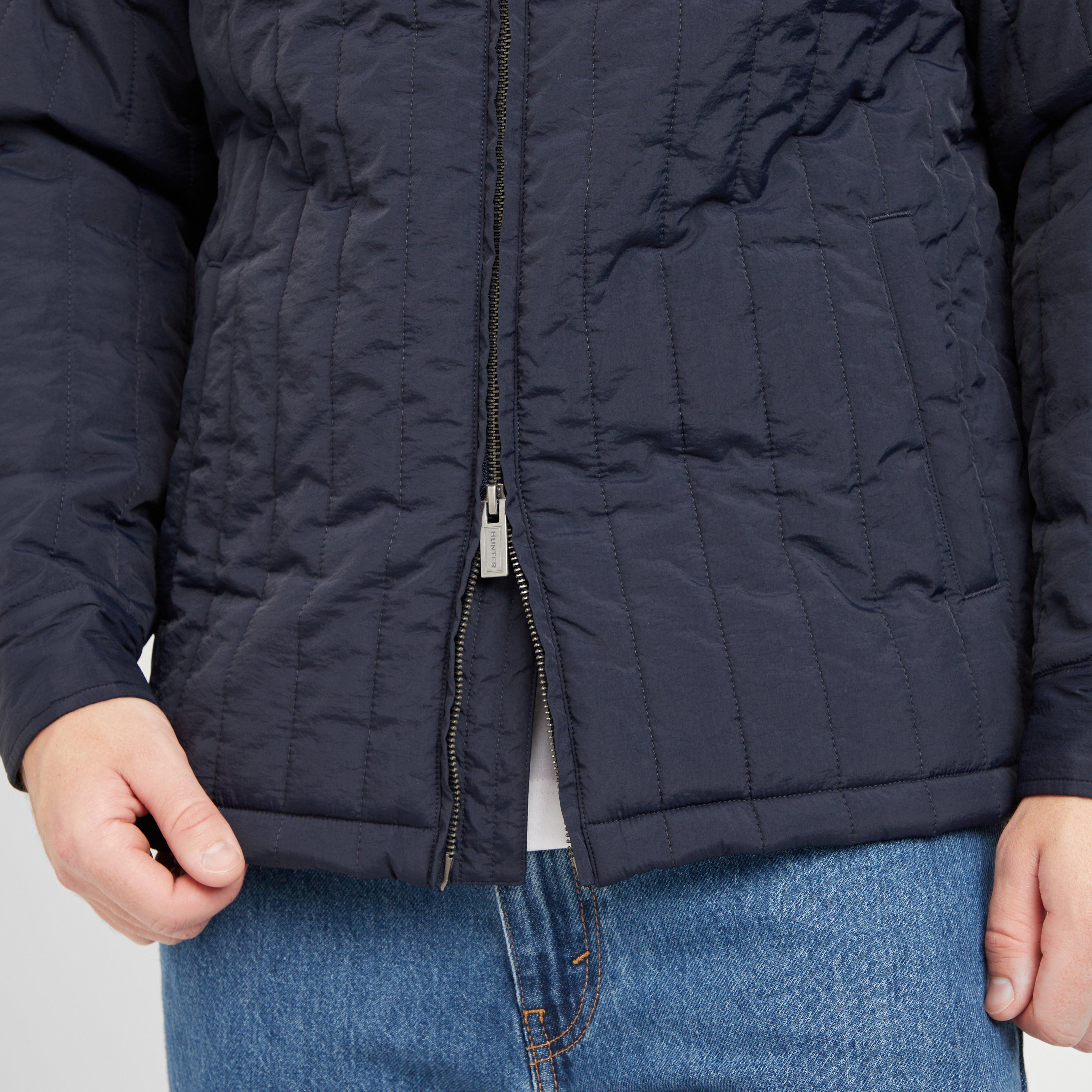 Green Label Mens Caldy Quilted Jacket Navy