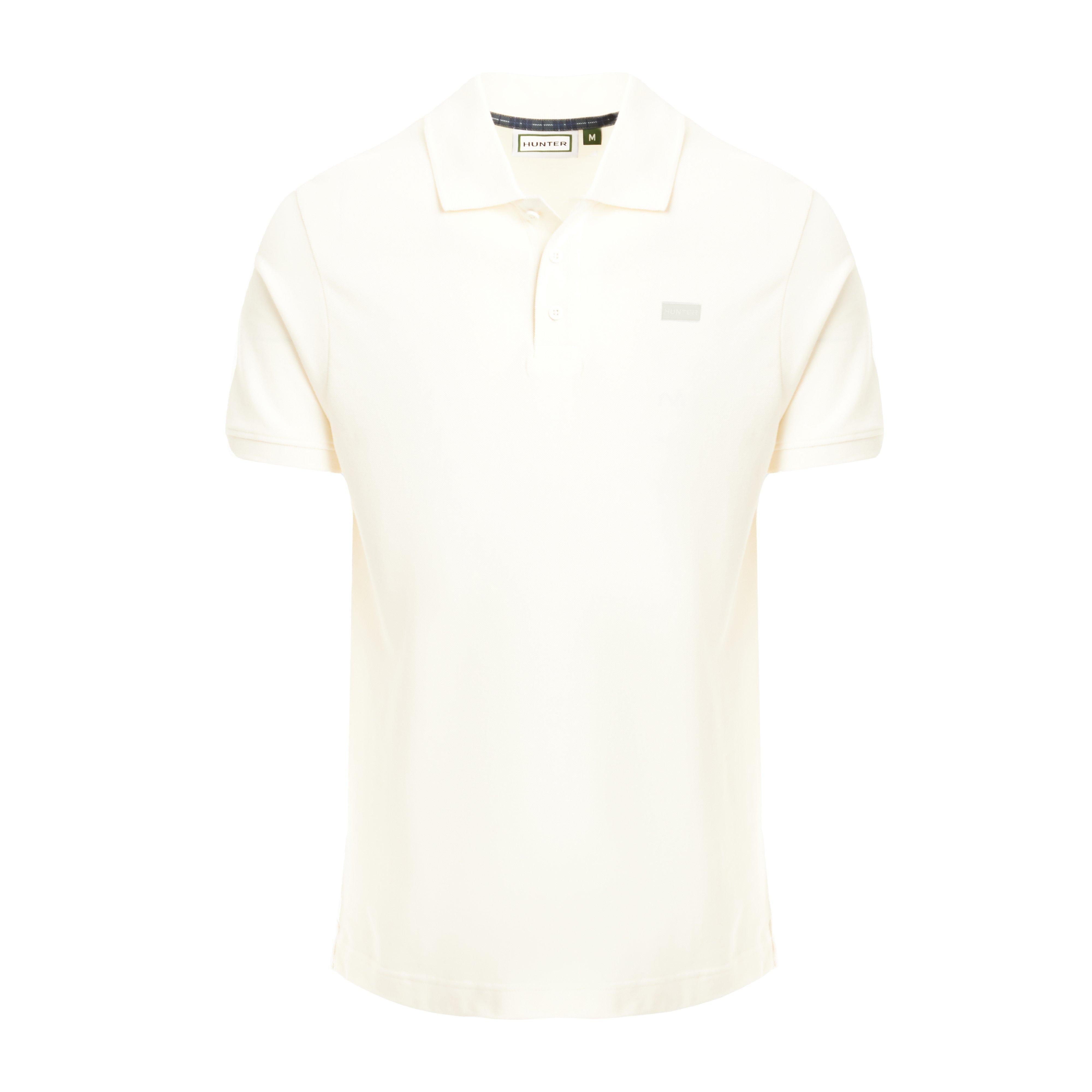 Green Label Mens Alvie Short Sleeved Polo Shirt White