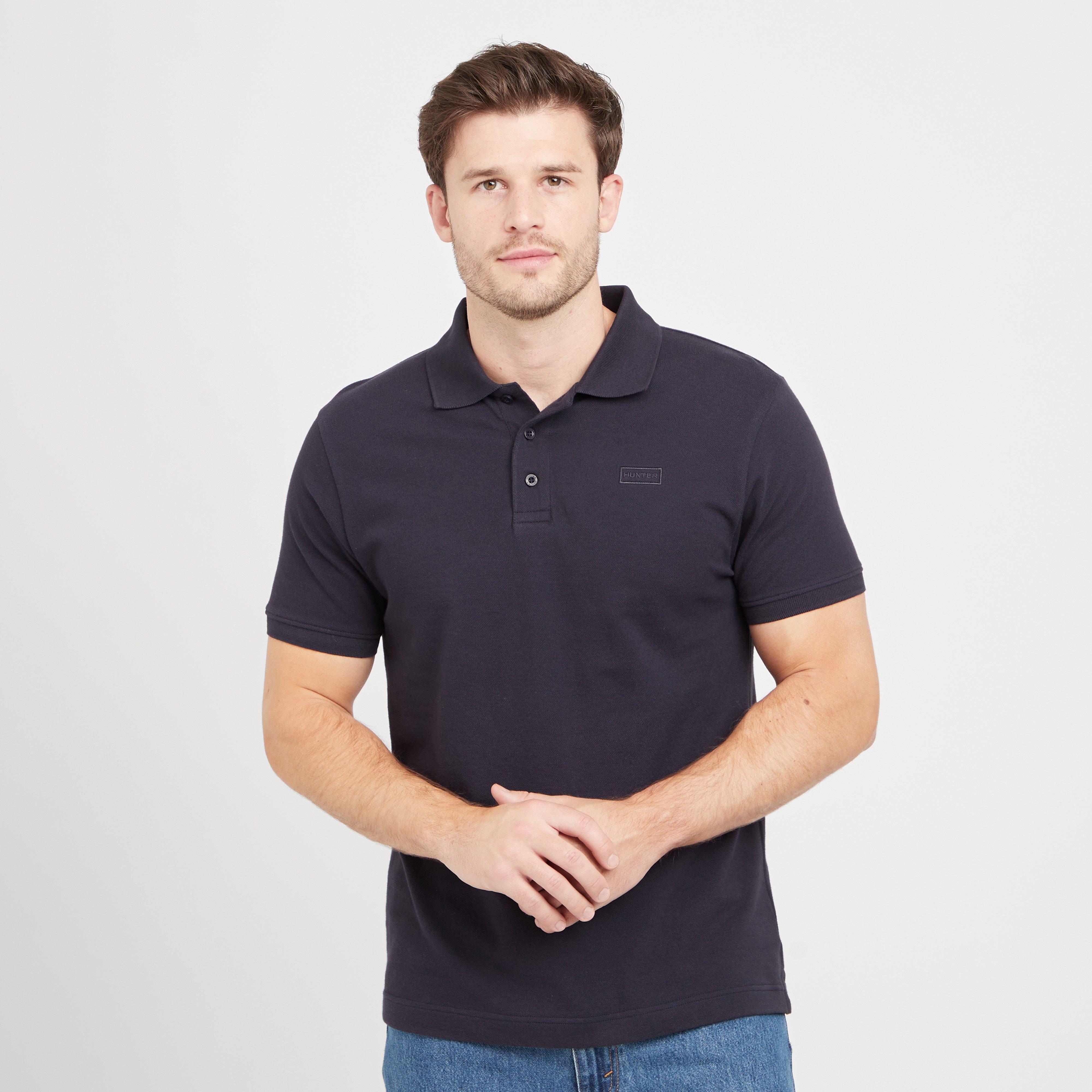 Green Label Mens Alvie Short Sleeved Polo Shirt Navy