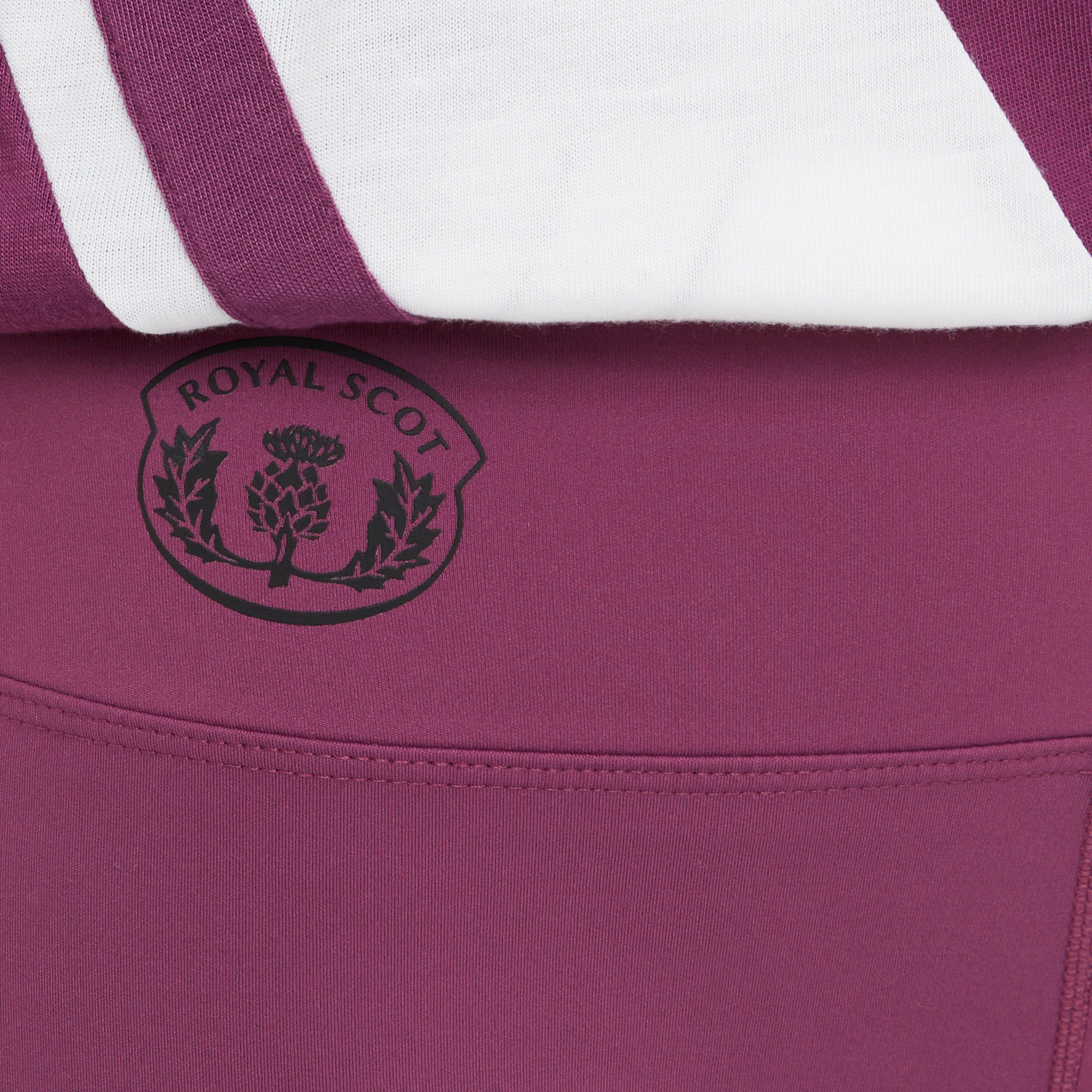 Kids Ivy Knee Patch Riding Tights Wine