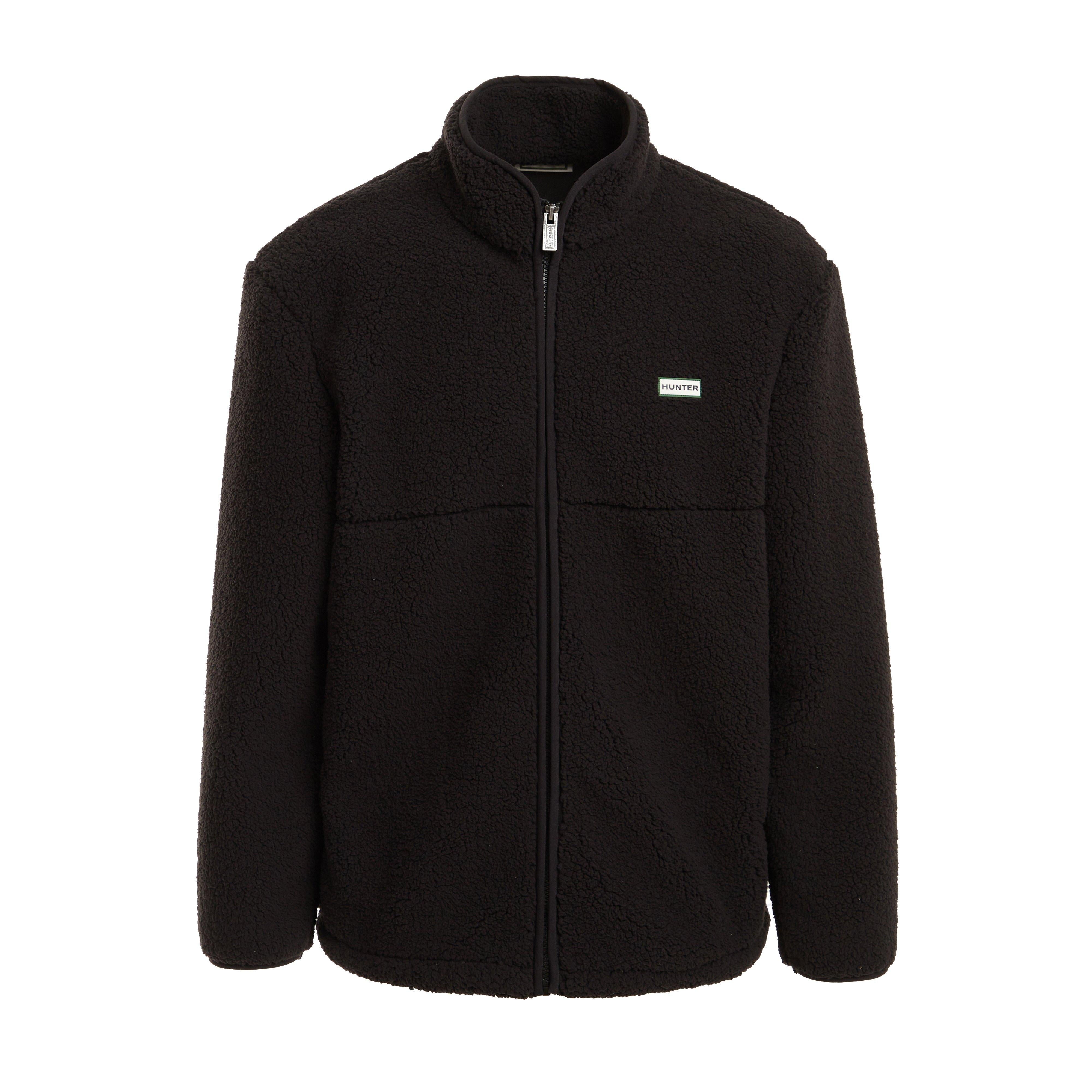 Green Label Mens Elgin Borg Fleece Black