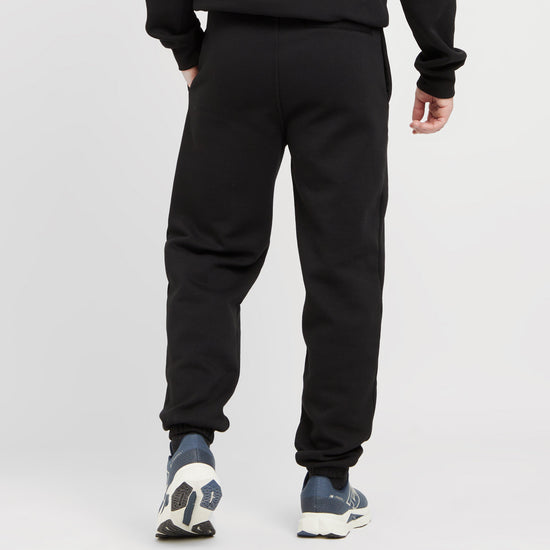Green Label Mens Cambus Small Logo Joggers Black