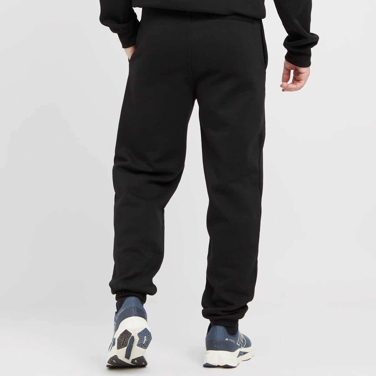 Green Label Mens Cambus Small Logo Joggers Black