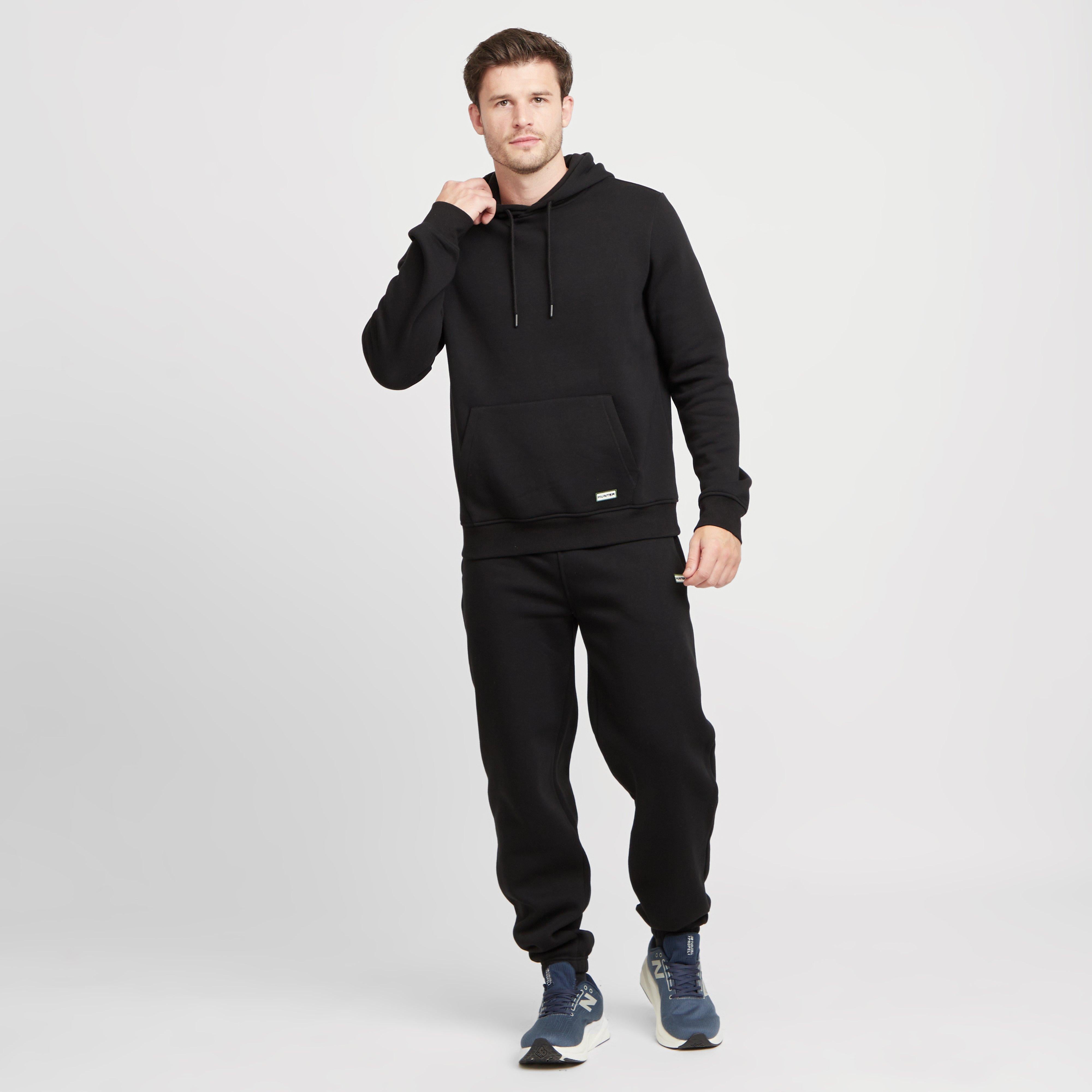 Green Label Mens Cambus Small Logo Joggers Black