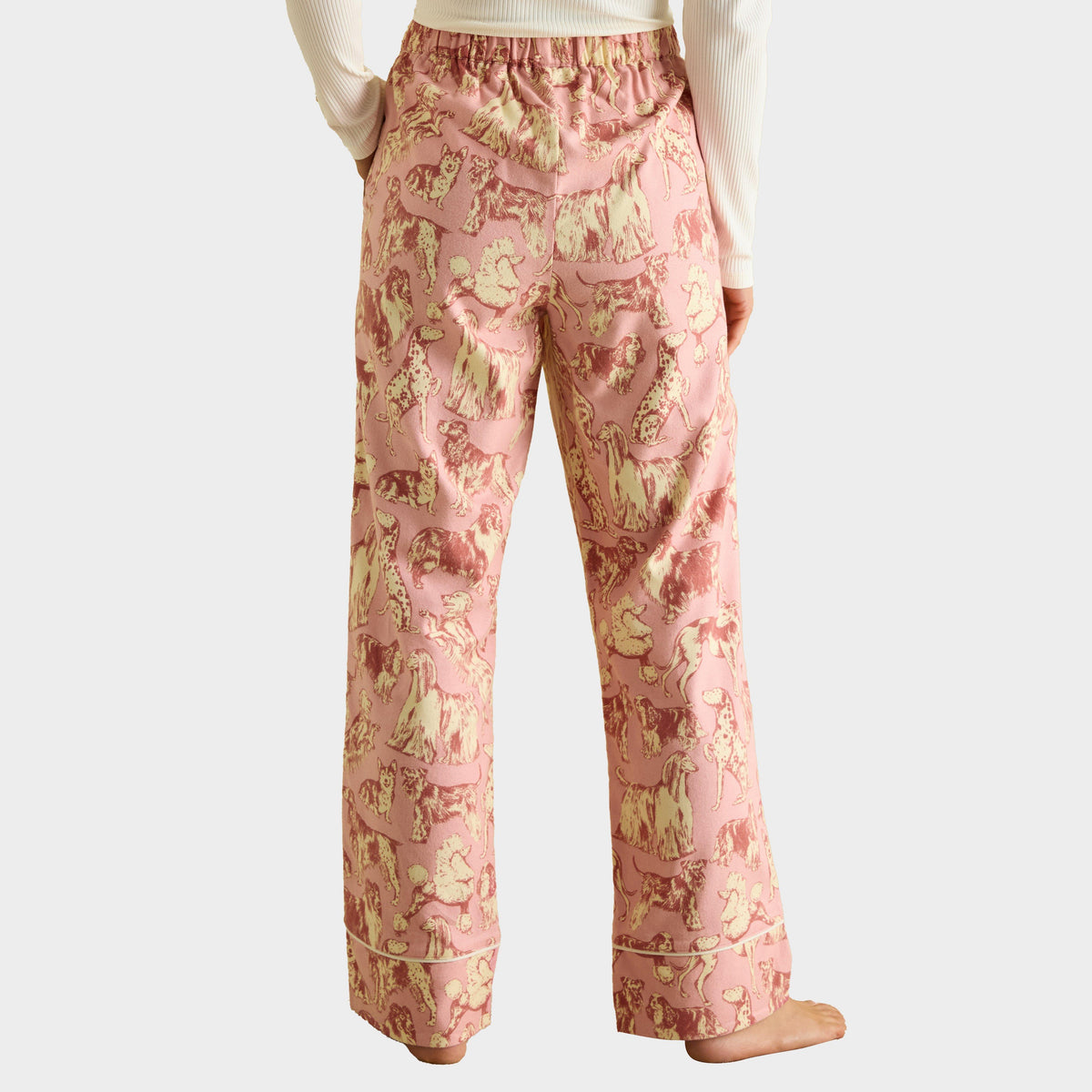 Womens Stella Cotton Pyjama Bottoms Pink