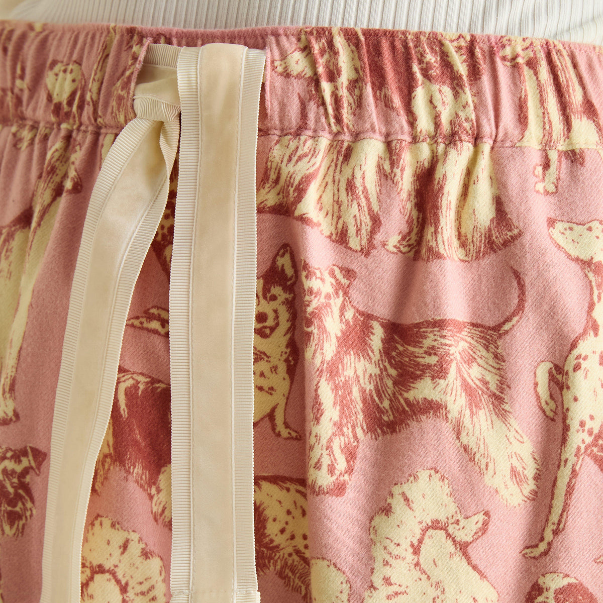 Womens Stella Cotton Pyjama Bottoms Pink