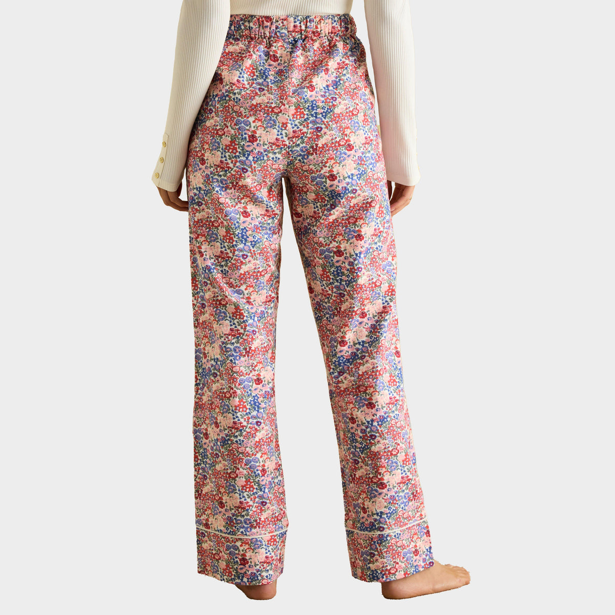 Womens Stella Cotton Pyjama Bottoms Cream