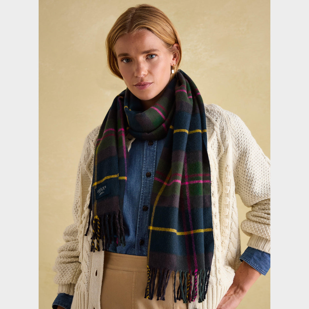 Womens Langtree Scarf Navy