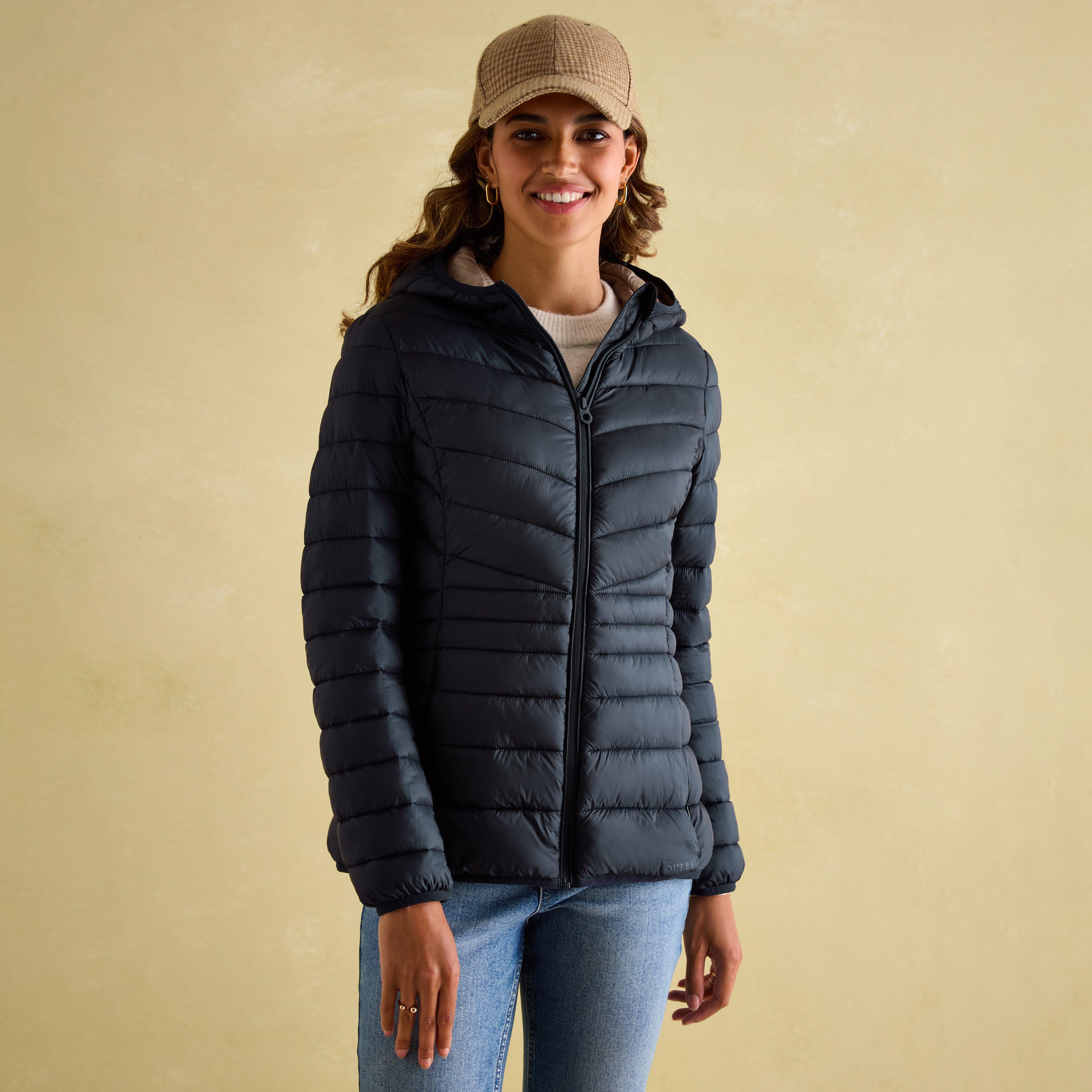 Womens Kenley Showerproof Padded Coat With Hood Navy
