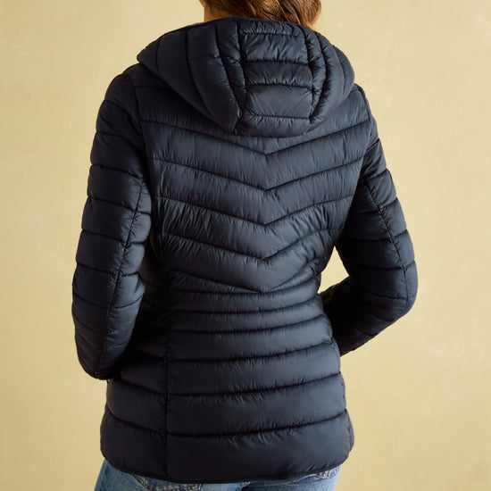 Womens Kenley Showerproof Padded Coat With Hood Navy