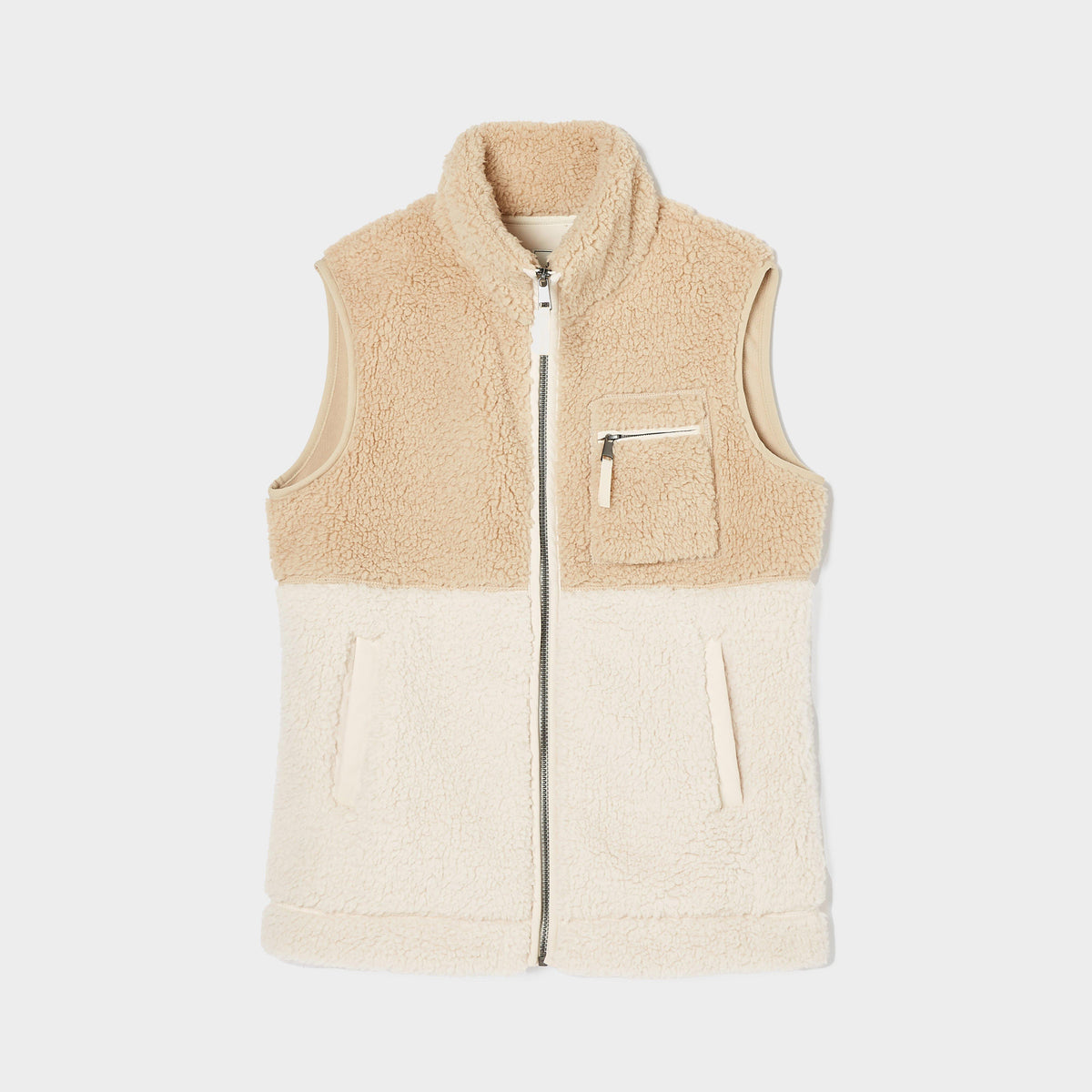Womens Mallory Fleece Gilet Cream