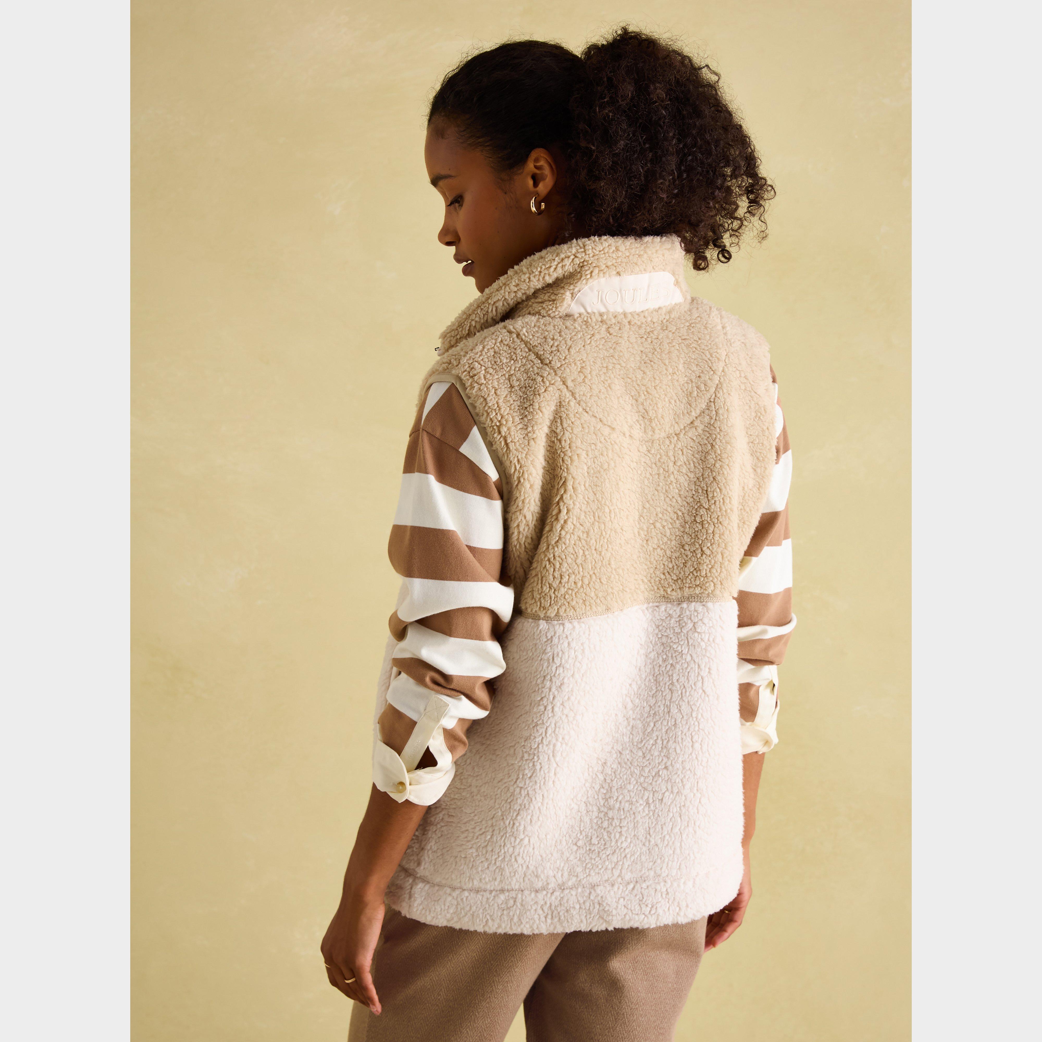 Womens Mallory Fleece Gilet Cream