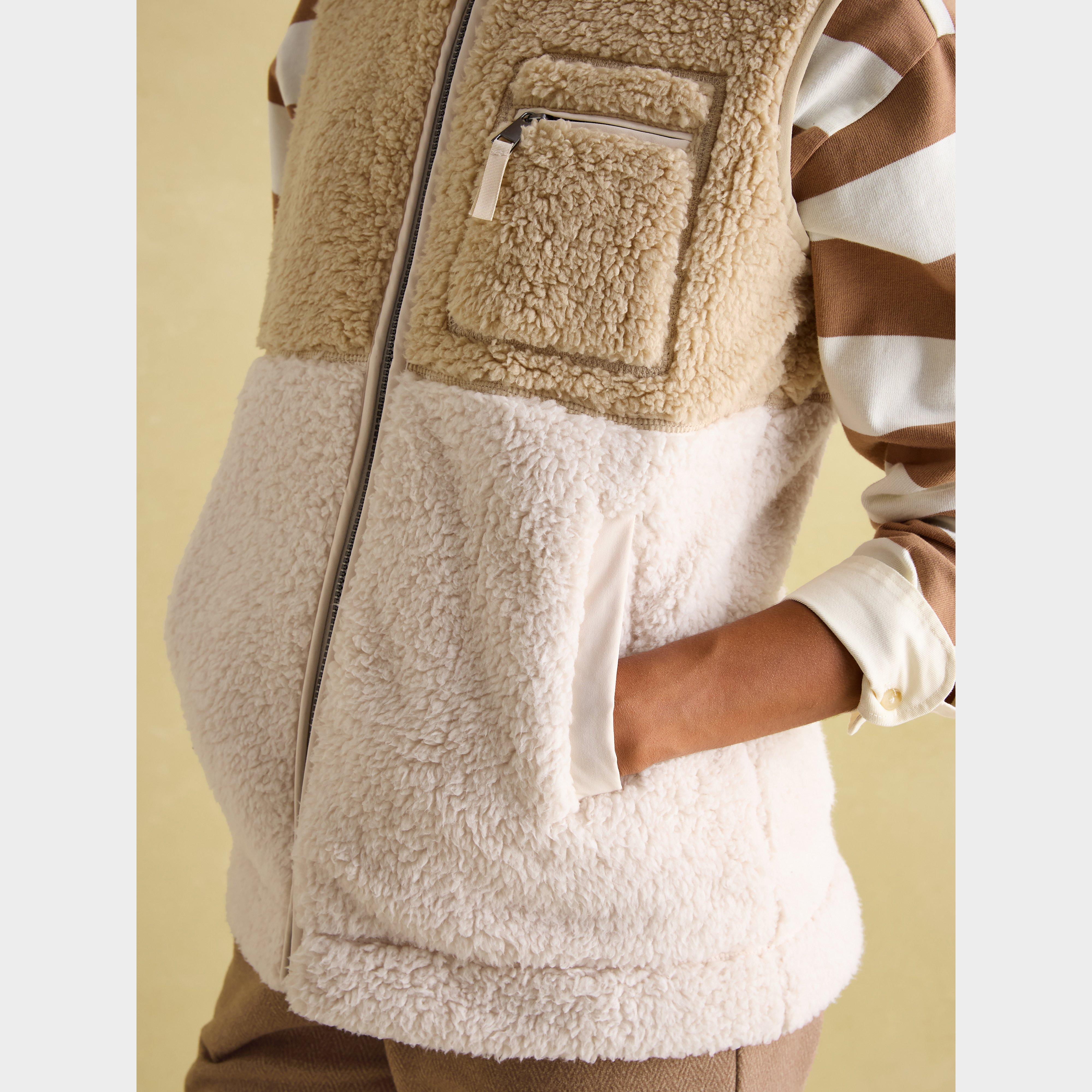 Womens Mallory Fleece Gilet Cream