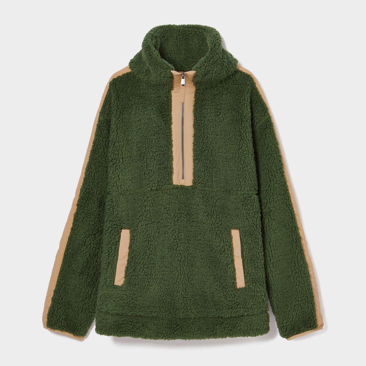 Womens Tilly Quarter Zip Fleece Green