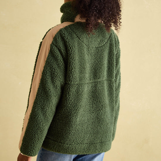 Womens Tilly Quarter Zip Fleece Green