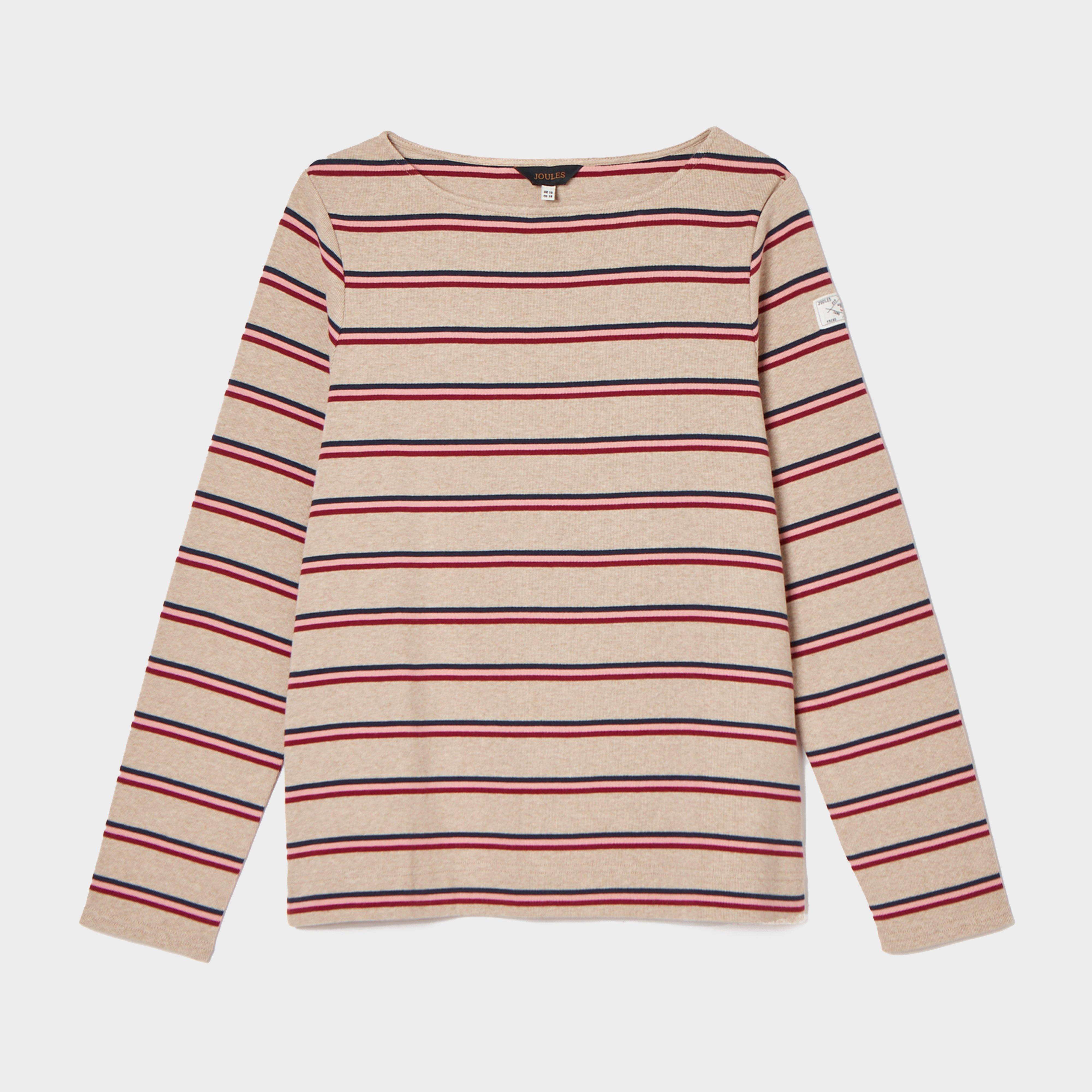 Womens Harbour Boat Neck Breton Top Oat Multi