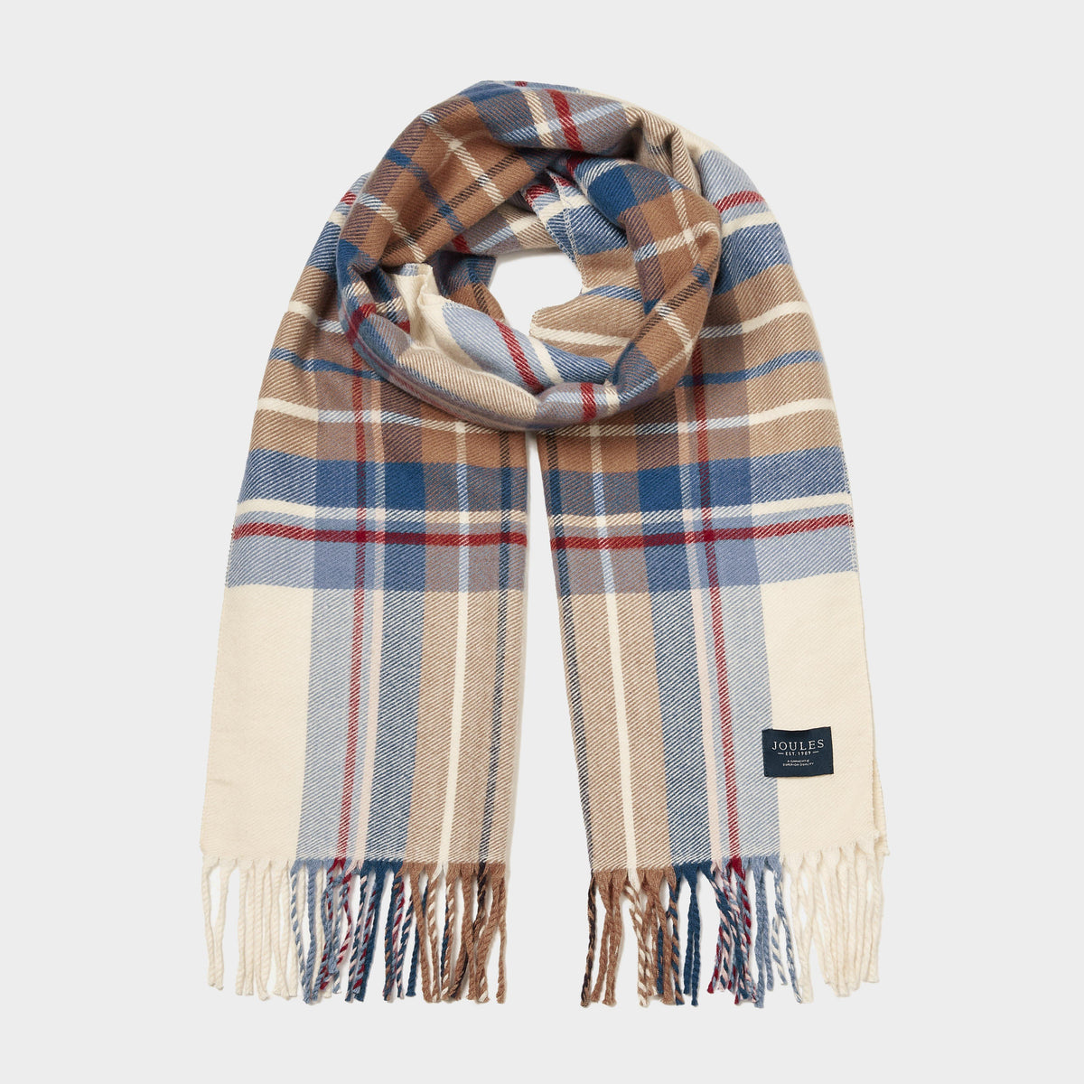 Womens Langtree Scarf Cream/Blue