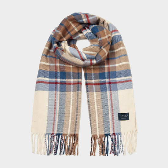 Womens Langtree Scarf Cream/Blue