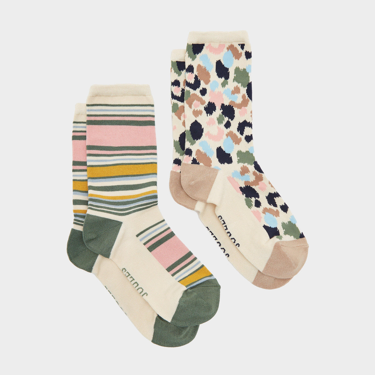 Womens Everyday 2 Pack Socks Multi Animal