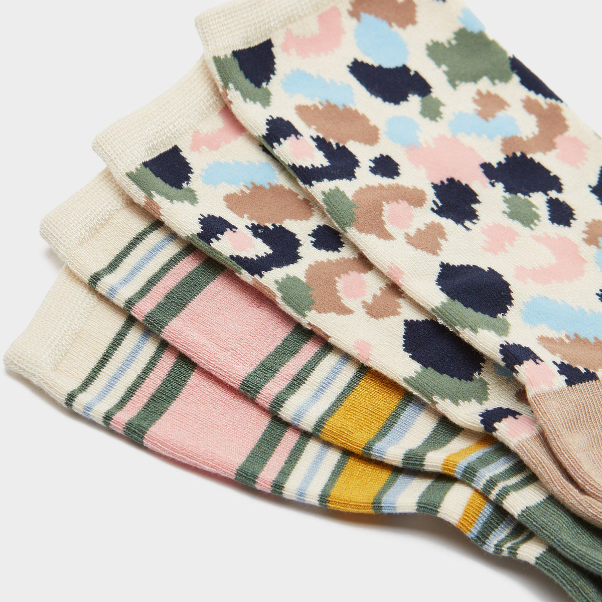 Womens Everyday 2 Pack Socks Multi Animal