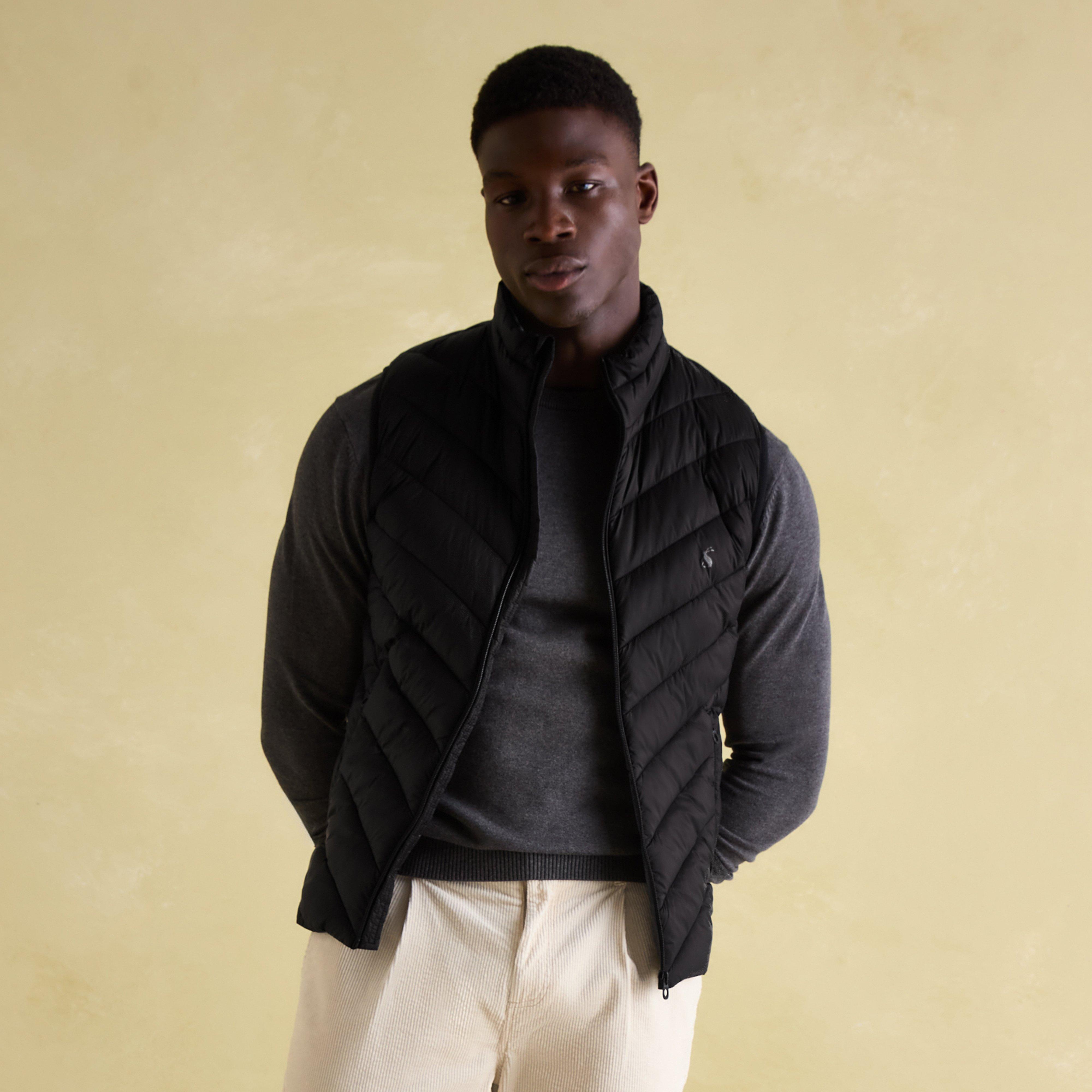 Mens Garrett Showerproof Padded Gilet Black