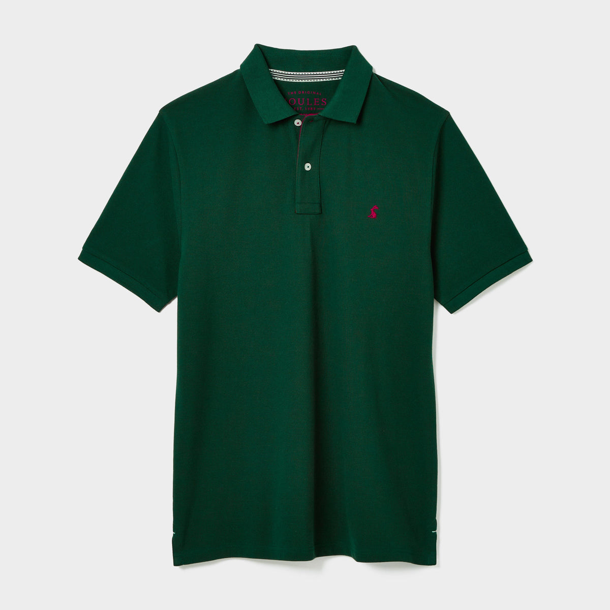Mens Woody Regular Fit Cotton Pique Polo Shirt Green