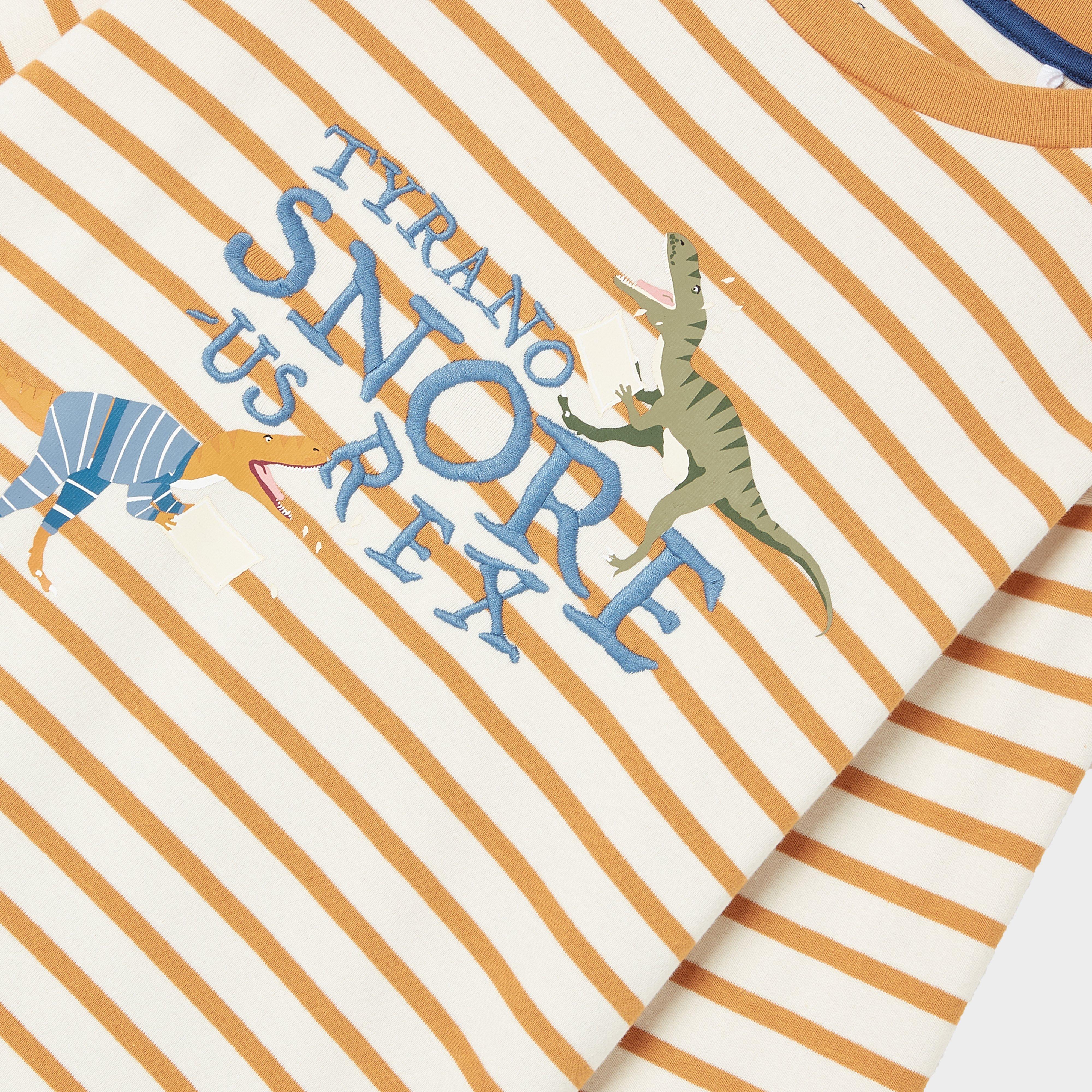 Kids Doze Days Print Jersey Pyjama Set Dinosaur