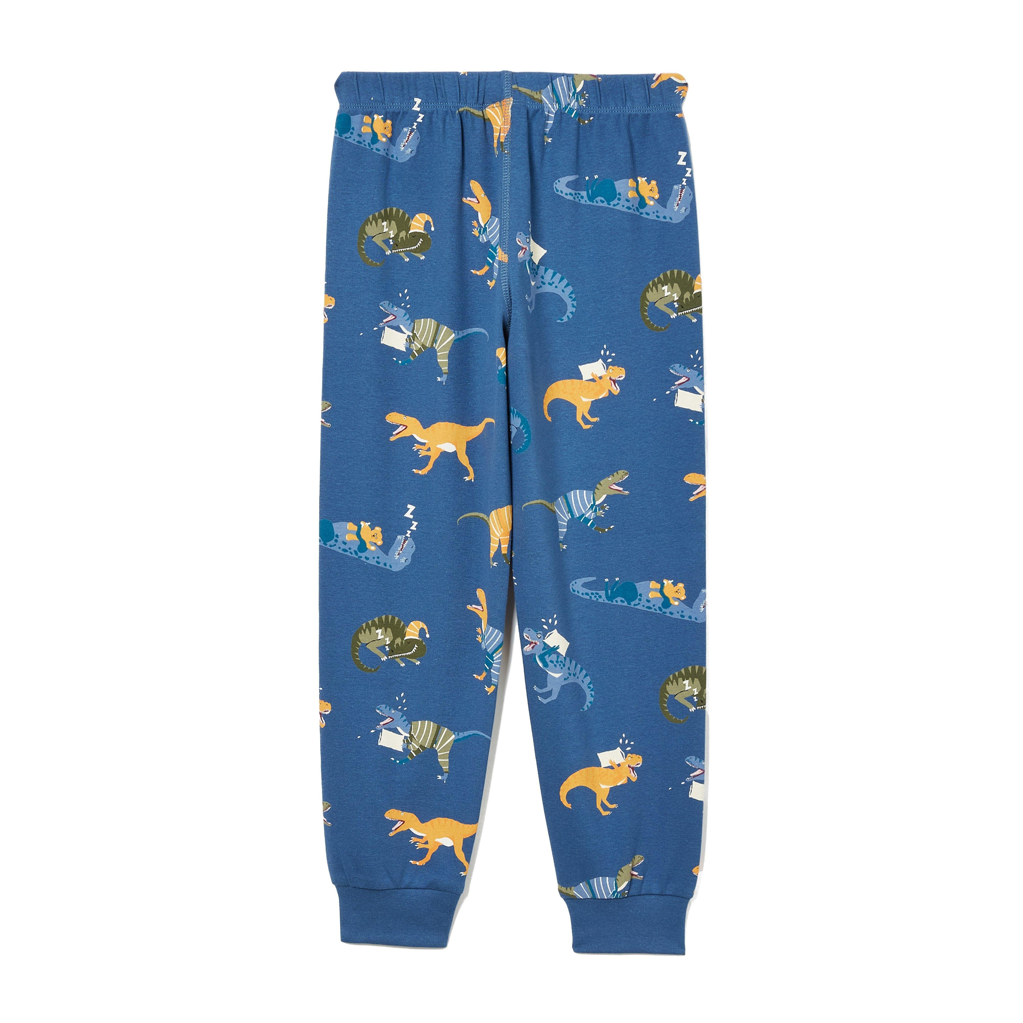 Kids Doze Days Print Jersey Pyjama Set Dinosaur