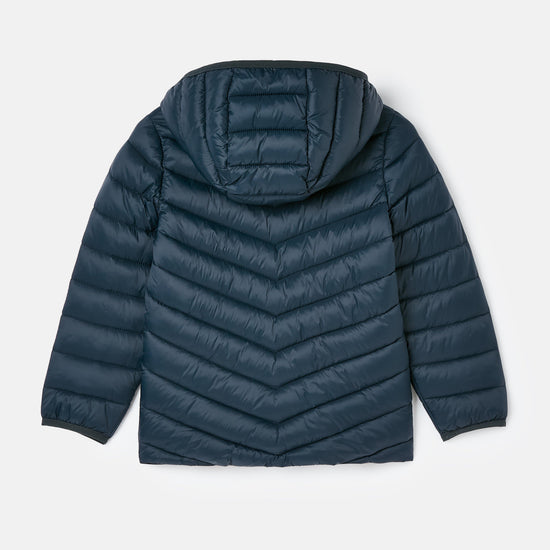 Kids Cairn Showerproof Padded Coat Navy Blue