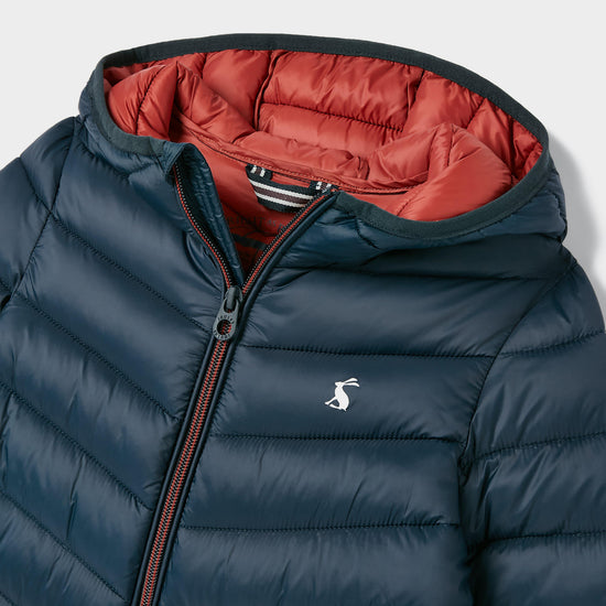 Kids Cairn Showerproof Padded Coat Navy Blue