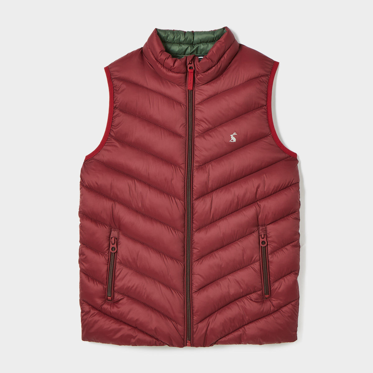 Crofton Showerproof Quilted Gilet Berry Red