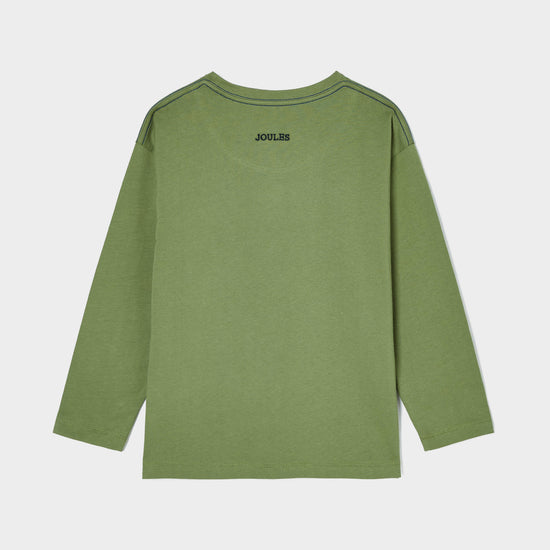 Kids Rugby Print Artwork Top Green