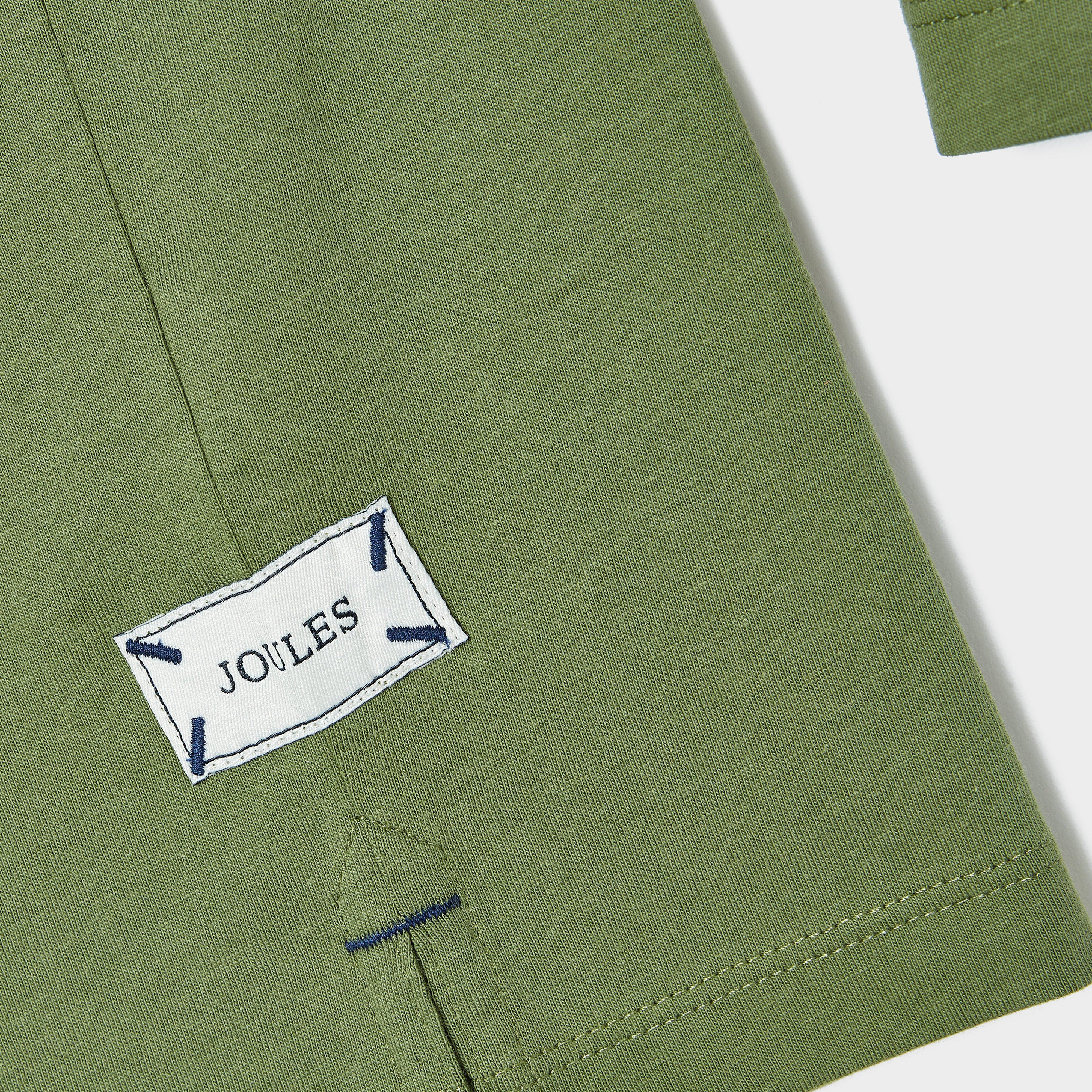 Kids Rugby Print Artwork Top Green