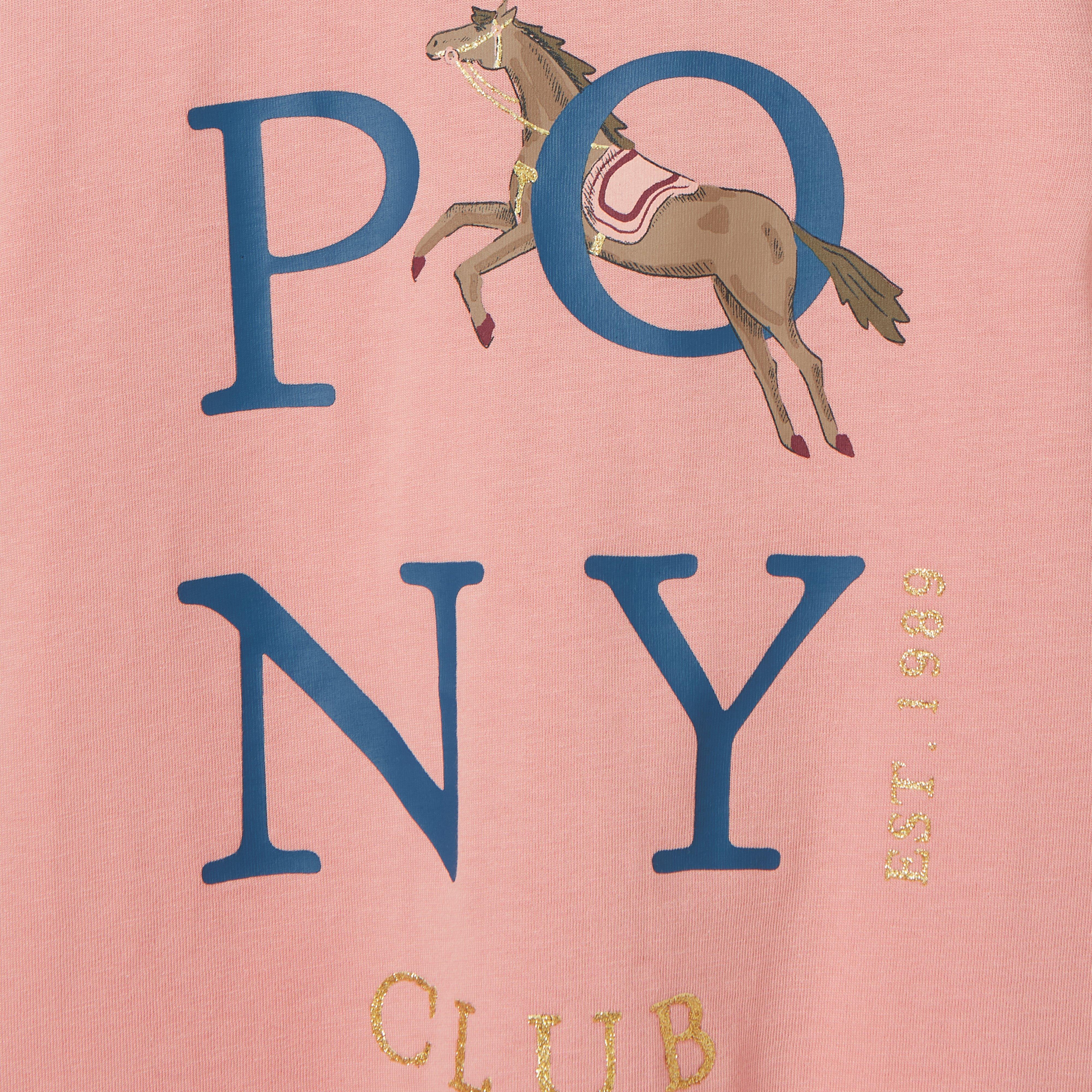 Kids Bessie Artwork T-Shirt Pink