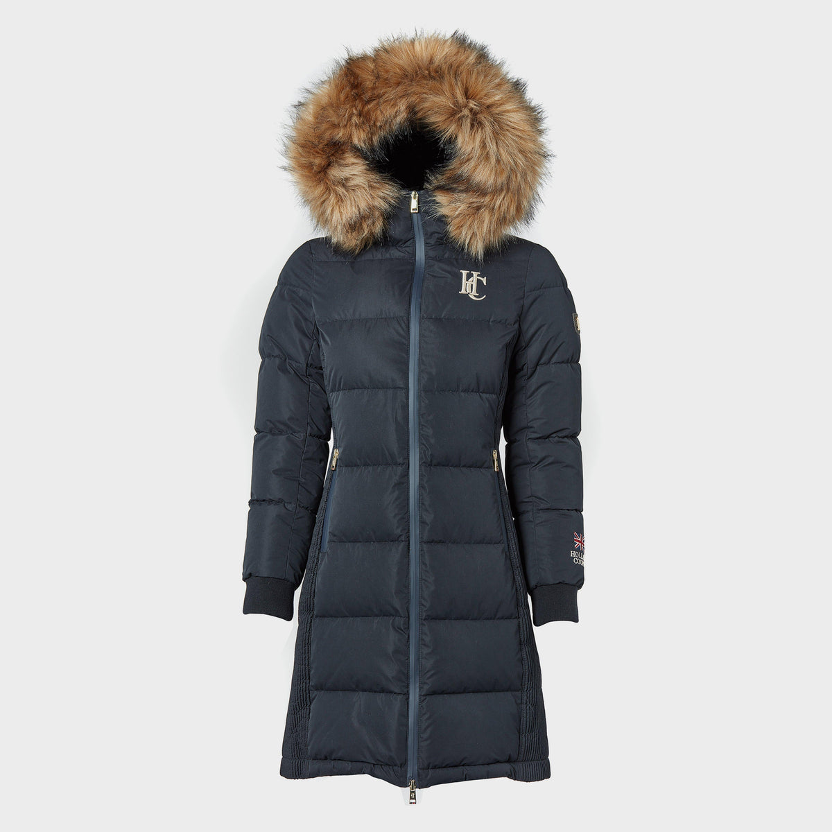 Womens Team Padded Coat Ink Navy
