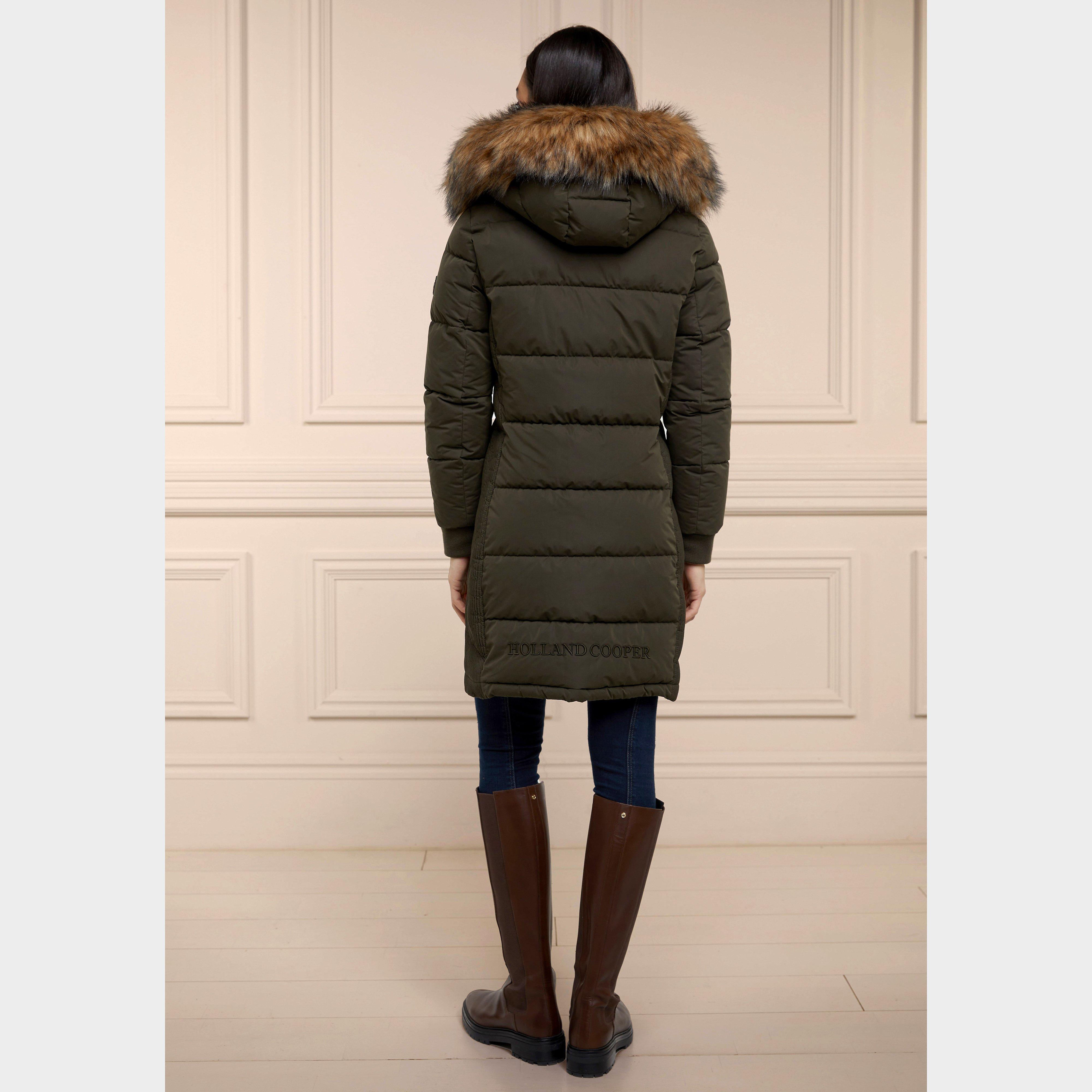 Womens Team Padded Coat Khaki