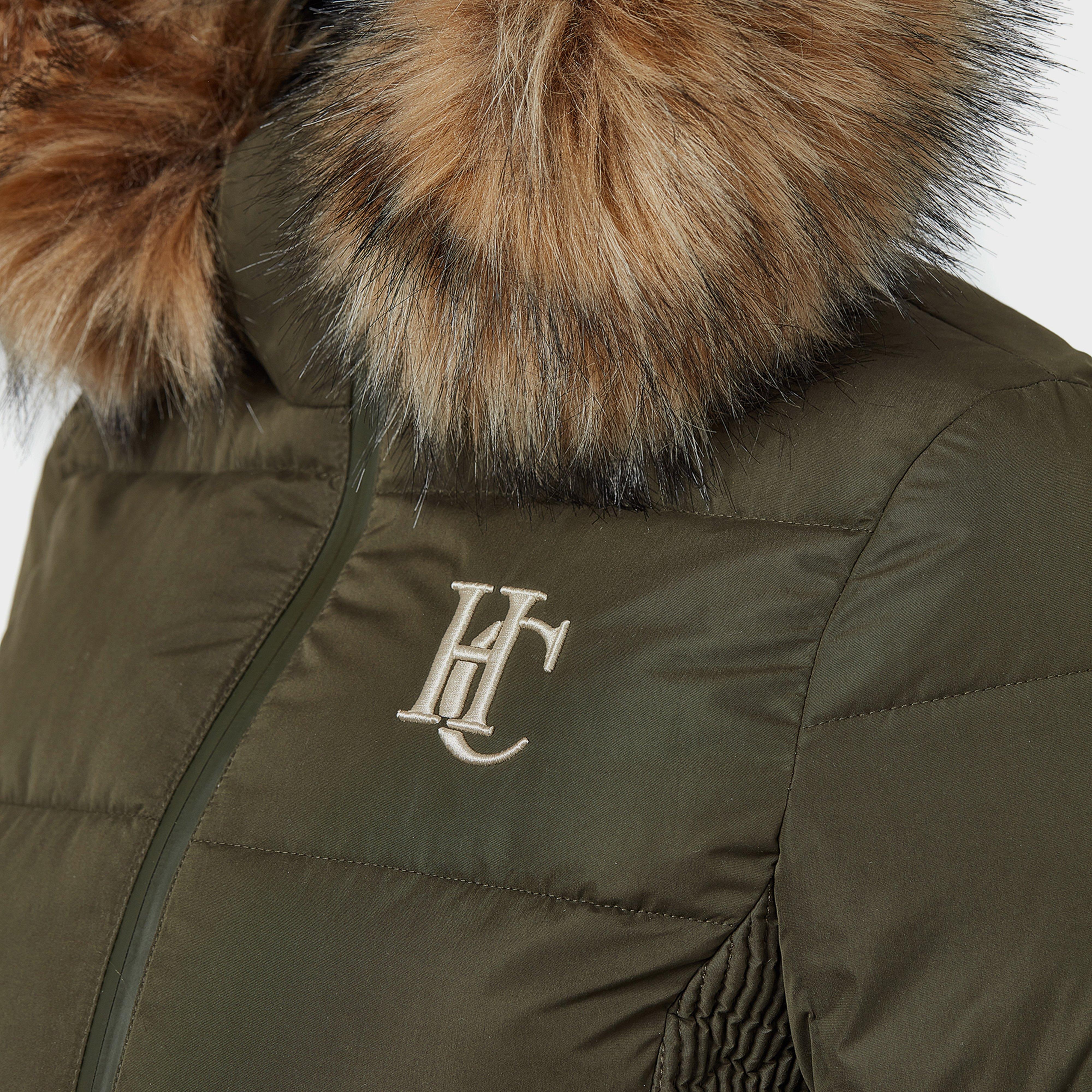 Womens Team Padded Coat Khaki