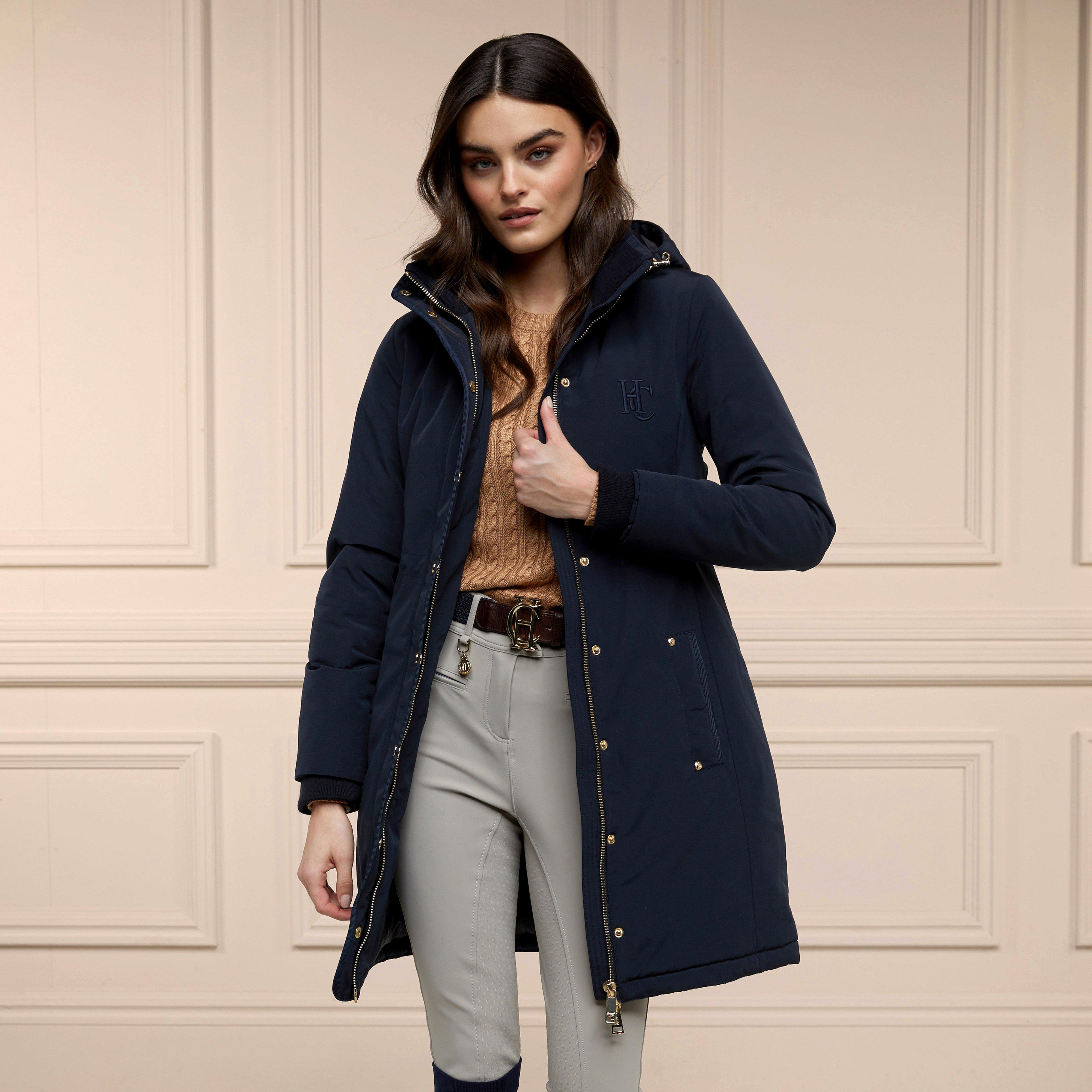 Womens Team Waterproof Coat Ink Navy Mono