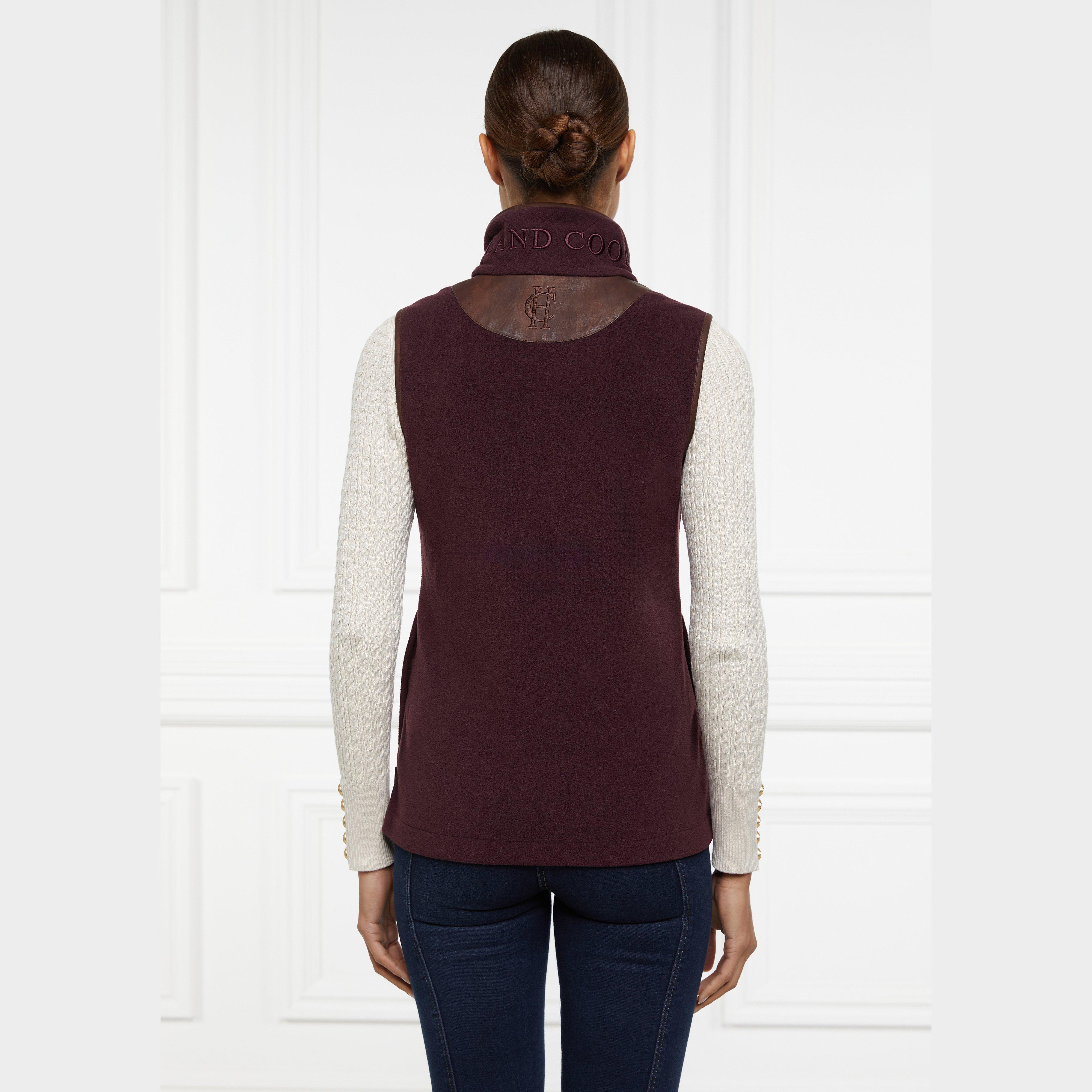 Womens Country Fleece Gilet Mulberry