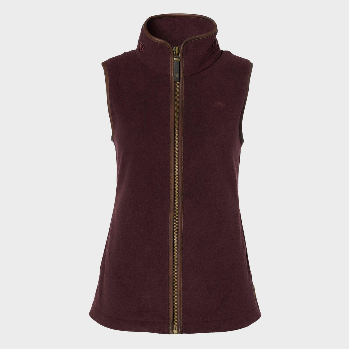 Womens Country Fleece Gilet Mulberry
