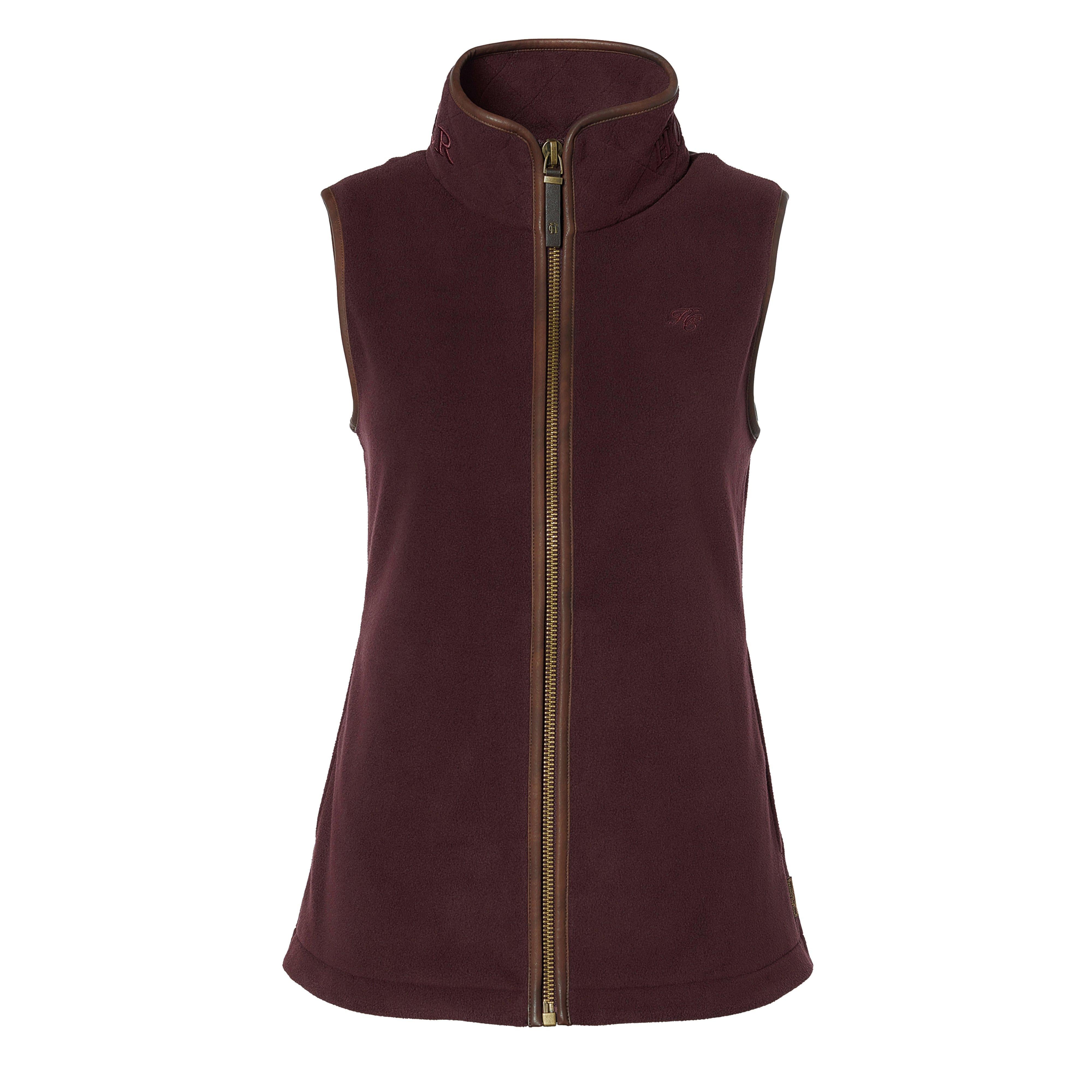 Womens Country Fleece Gilet Mulberry