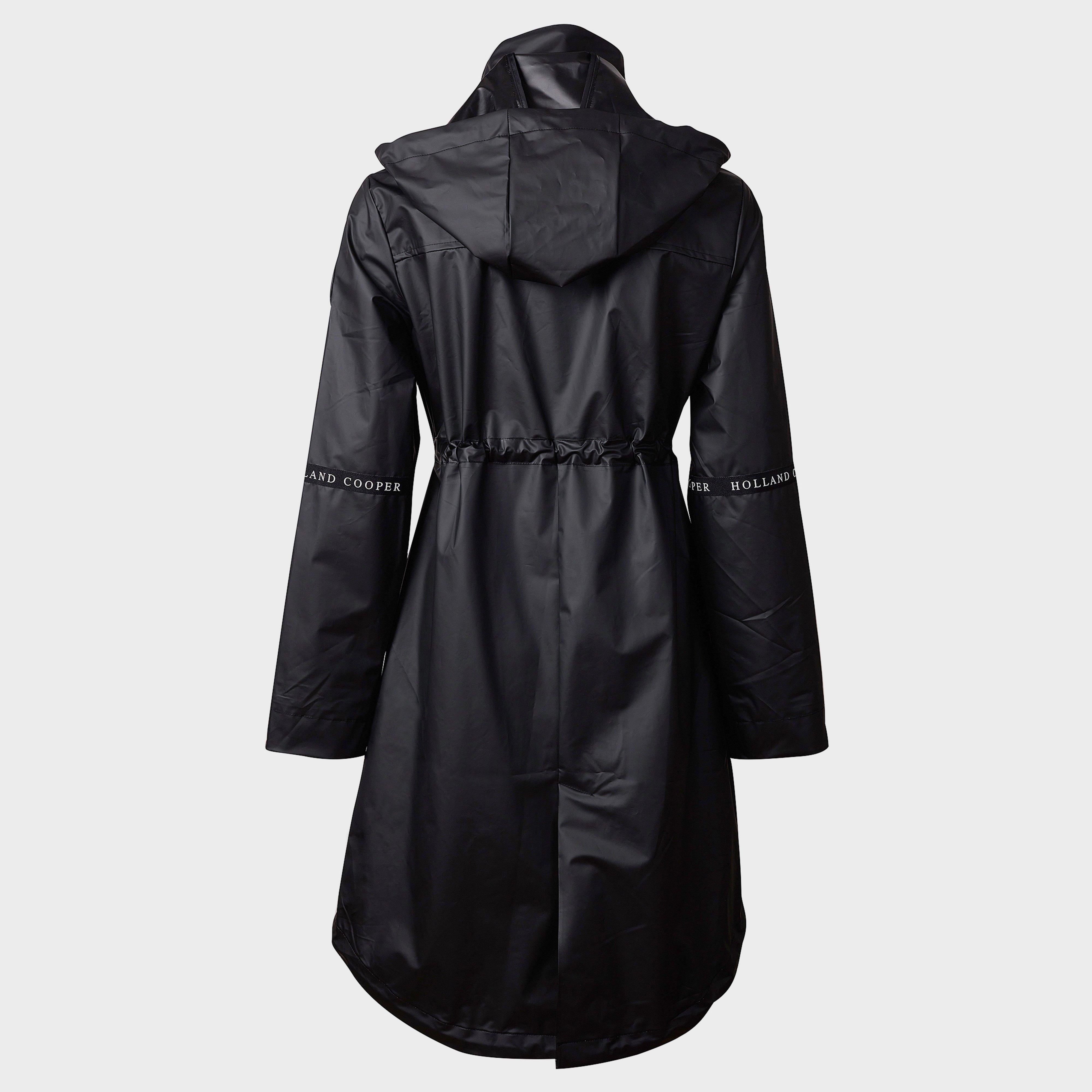 Womens Raincoat Matte Black